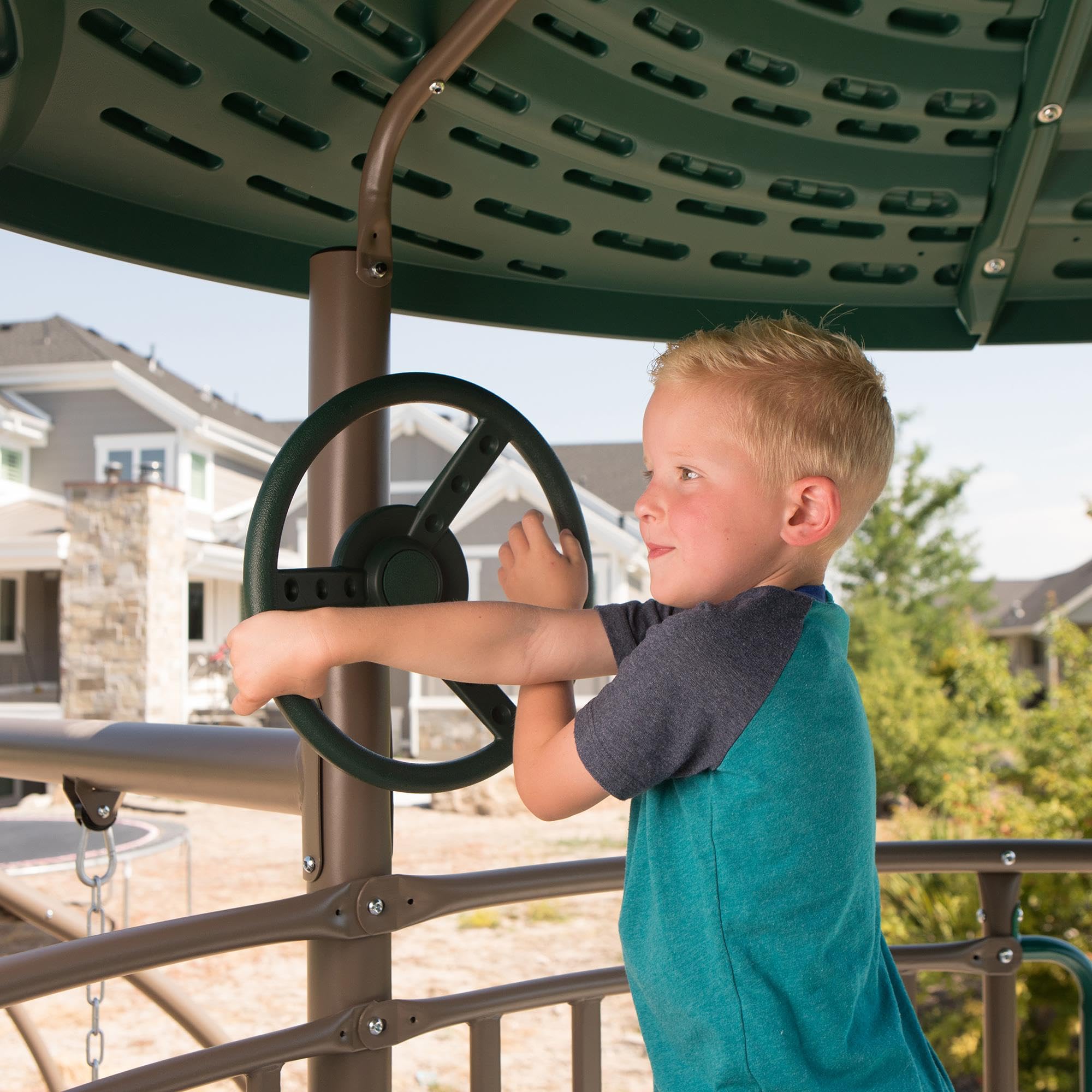 Adventure Tower Lifetime Swing Set Playset with Spider Swing