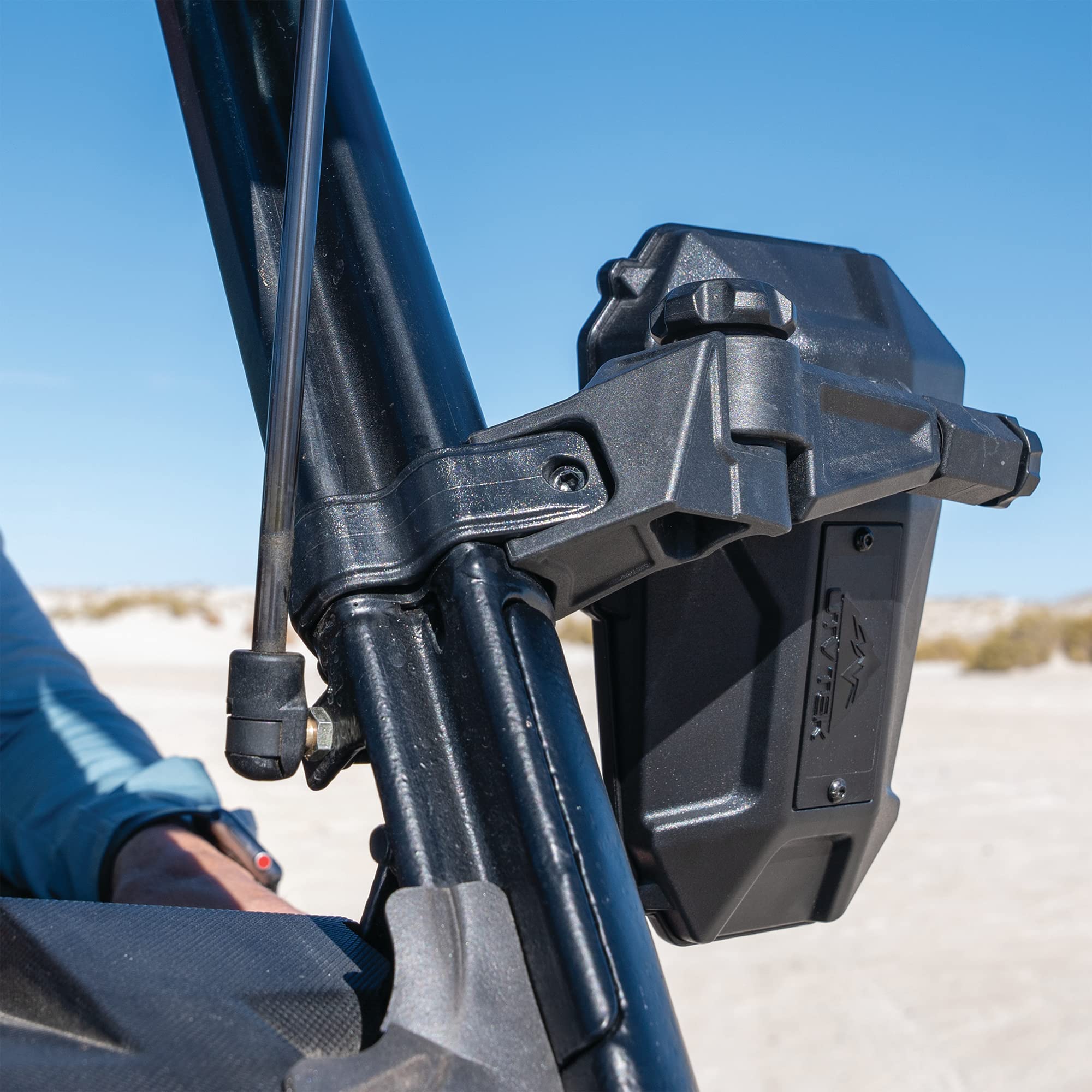 Elite Series ATV Tek UTV Sideview Mirror w/Adjustable blindspot and Dual Axis Breakaway Feature - Fits UTV's with Profiled and Round Tube ROPS