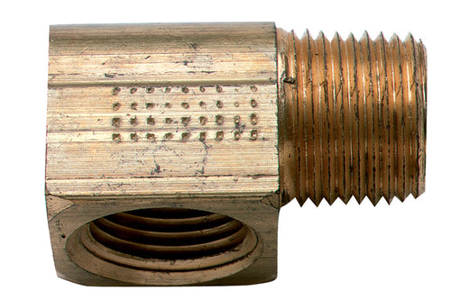 Brass Elbow Moeller Fuel Hose (3/8" NPT, Male/Female, Brass)