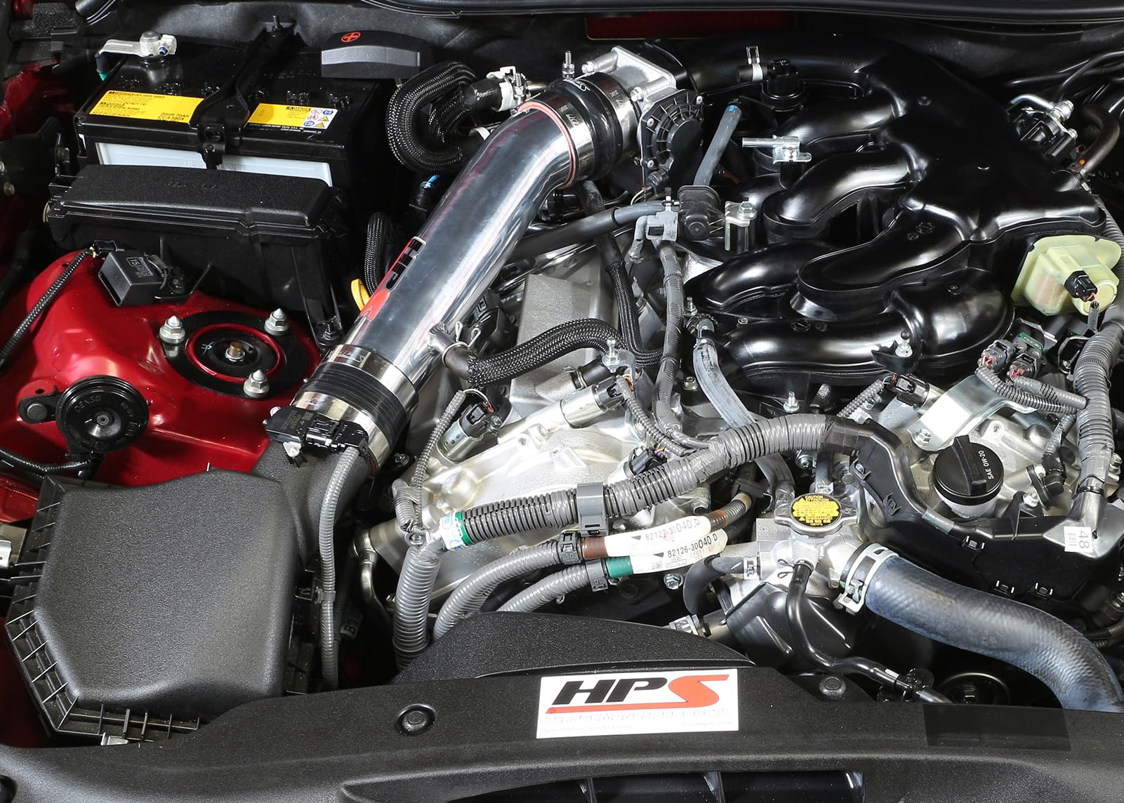 HPS Air Intake Pipe Black (Post MAF Cool Short Ram) Compatible for 2014-2015 Lexus IS250 2.5L V6 Non F-Sport, 27-560WB