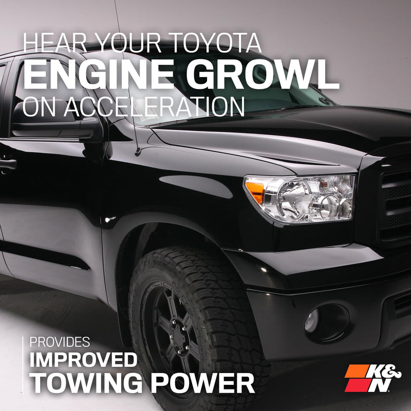 Cold Air Intake System K&N: Dry-Flow Air Filter, Increase Performance & Towing: Compatible with 2012-2021 Toyota, Sequoia, Tundra, 30-9036