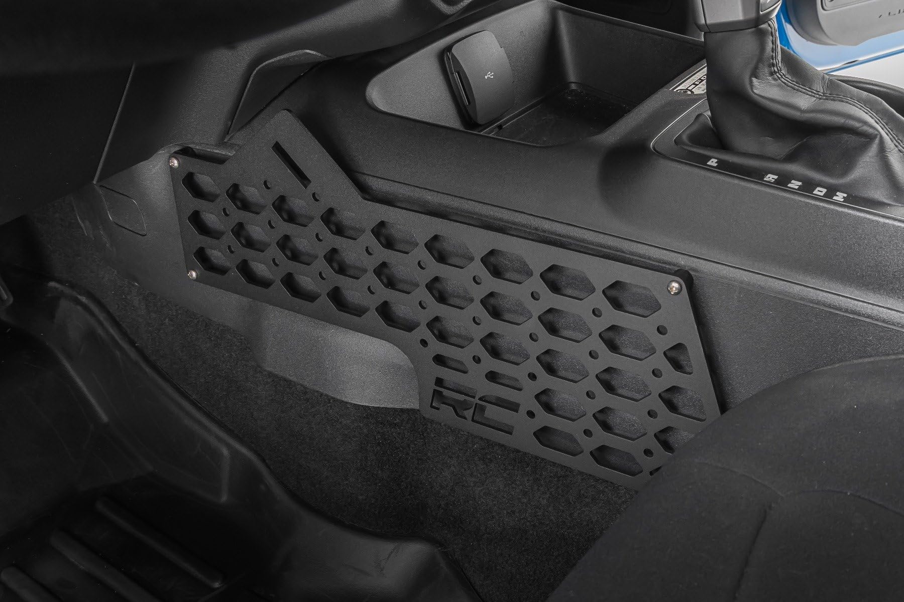 Rough Country Molle Mounting Panel Kit for Ford Bronco Center Console (2021-2025) - Durable Steel Panel for Secure Gear Storage, Easy to Install