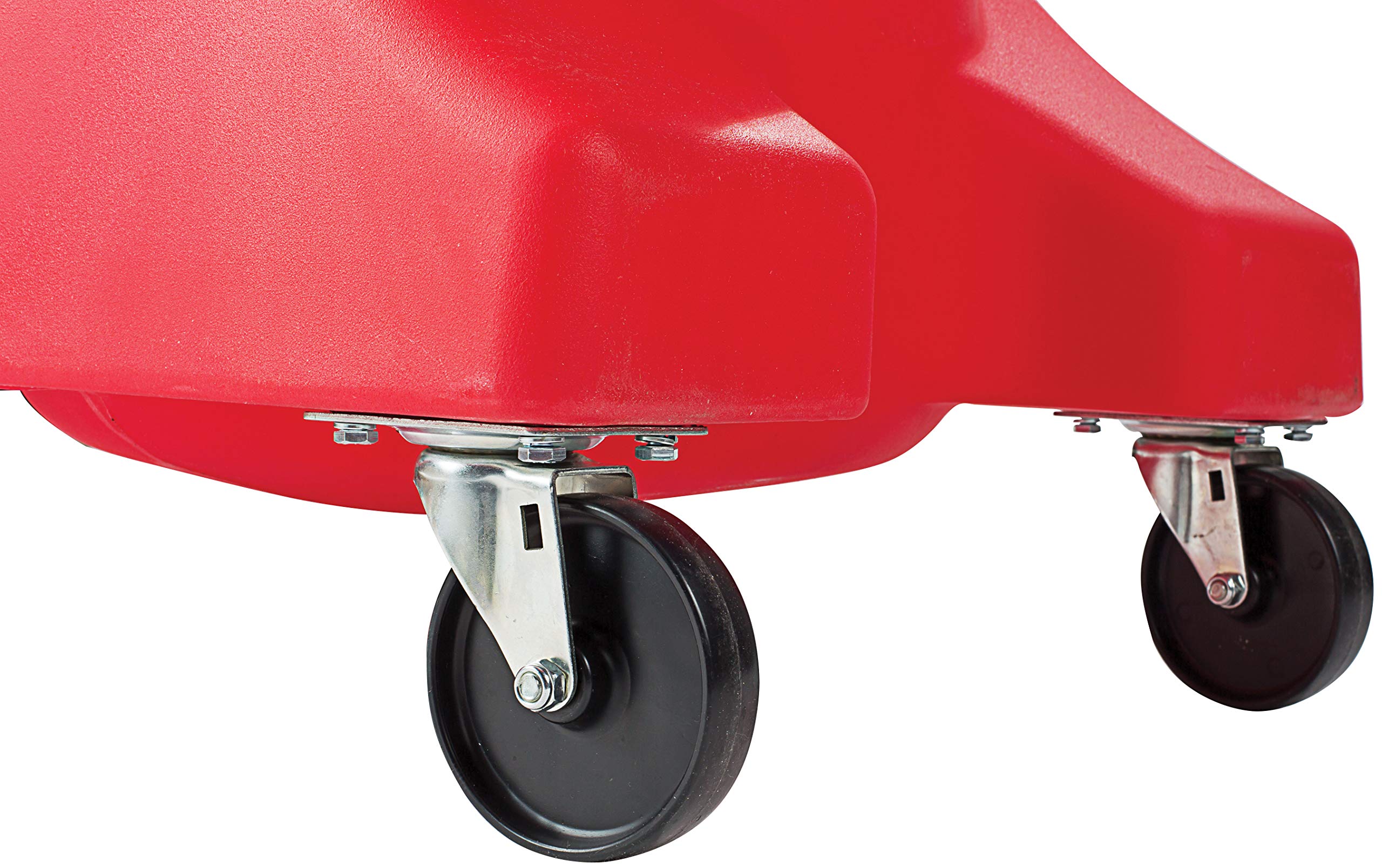 JDI-27GFD JohnDow Industries 27 Gallon Pump Assist Portable Oil Drain, 16 inch Diameter Centered Funnel, Adjustable Funnel Height of 45 in. to 70 in. With Molded in Tool Tray for Oil Filters and Tools