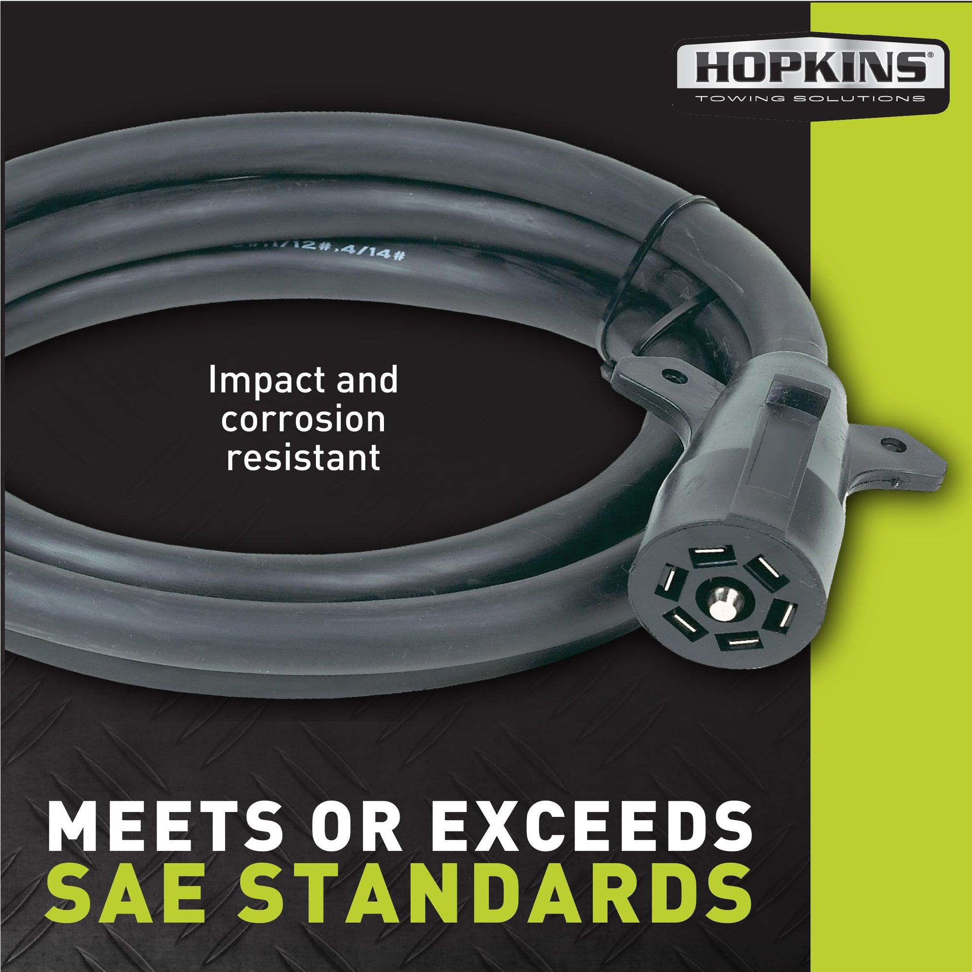 8' 7 RV Blade Molded Trailer Cable Hopkins Towing Solutions 20246