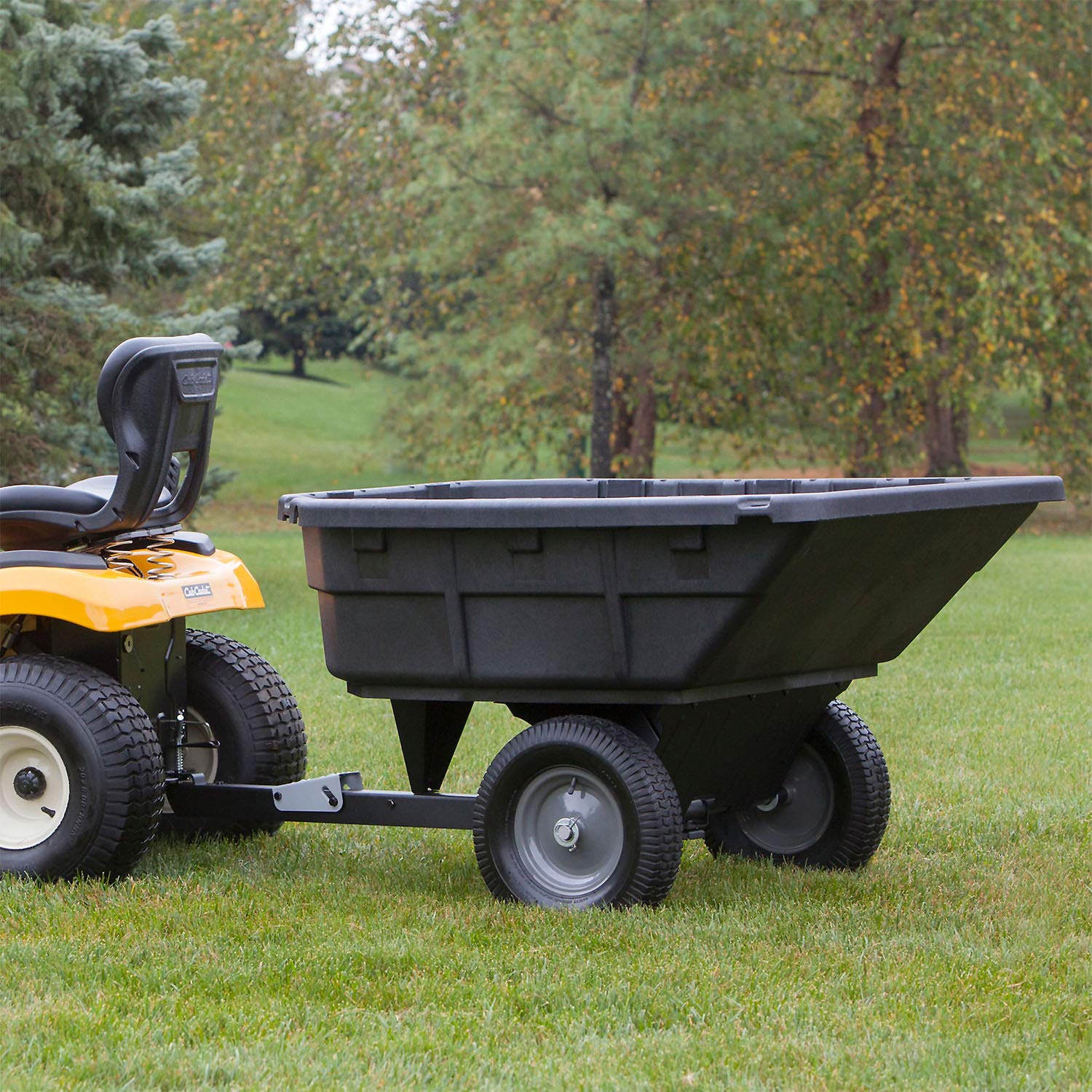 Poly Swivel Dump Cart Ohio Steel, 15 cu.ft., 1000 lb Load Capacity