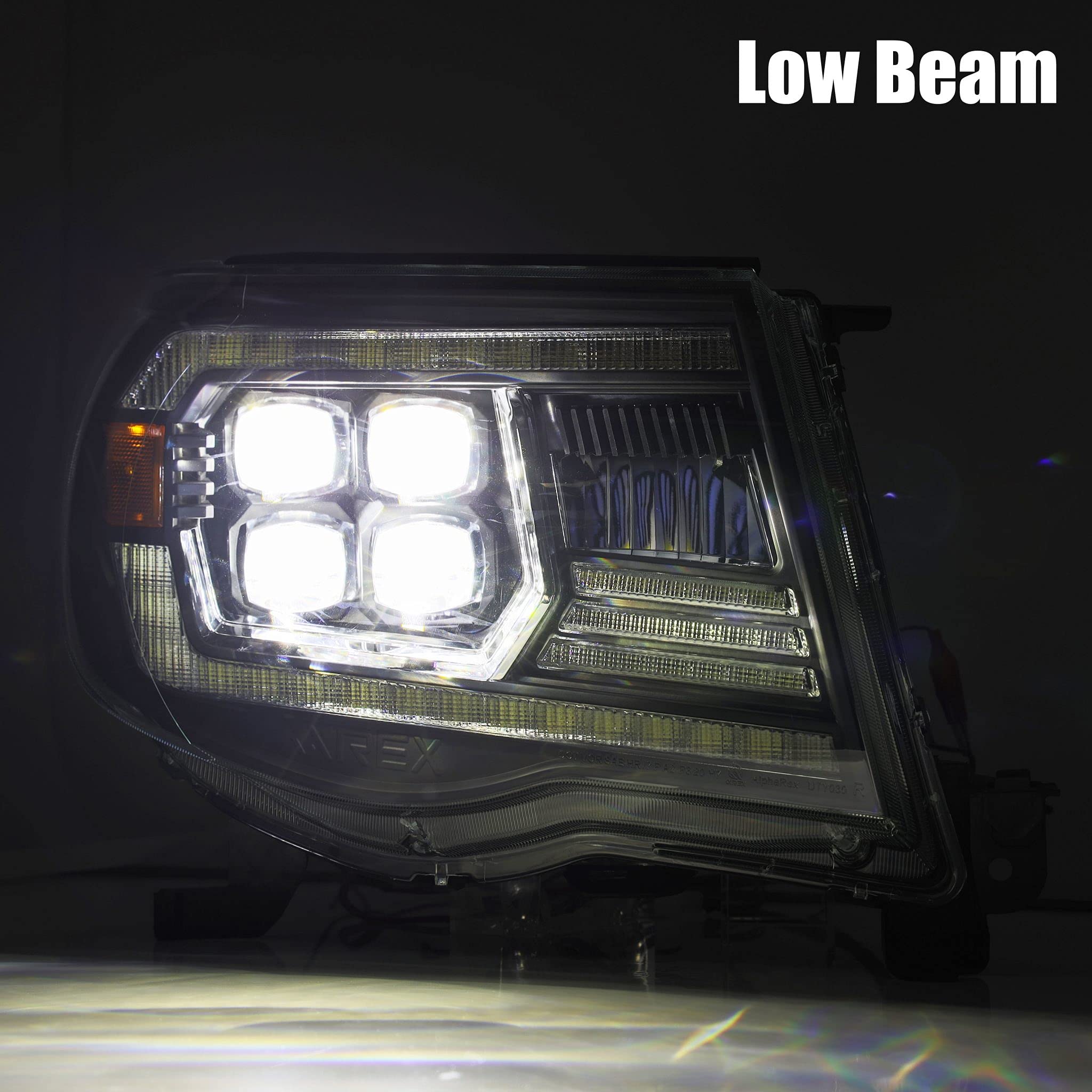 880742 AlphaRex USA Nova Series Projector Headlights fits Toyota Tacoma,Clear