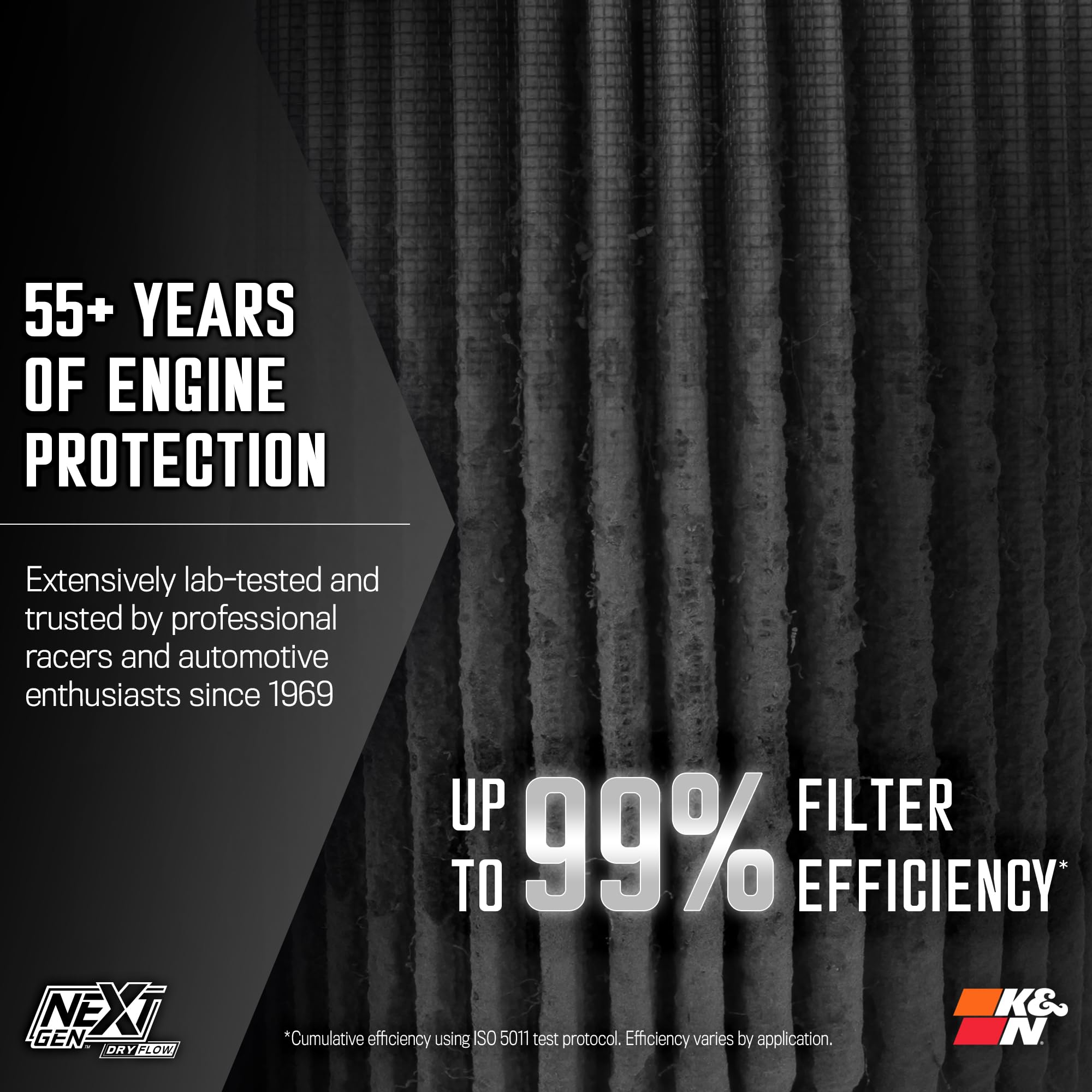 NextGen K&N Cold Air Intake System: Dry-Flow Cotton Filter: Compatible with 2014-2020 CADILLAC/CHEVRLOET/GMC Escalade; Silverado 1500; Suburban; Tahoe; Sierra 1500; Yukon; Yukon XL; 50-3082D
