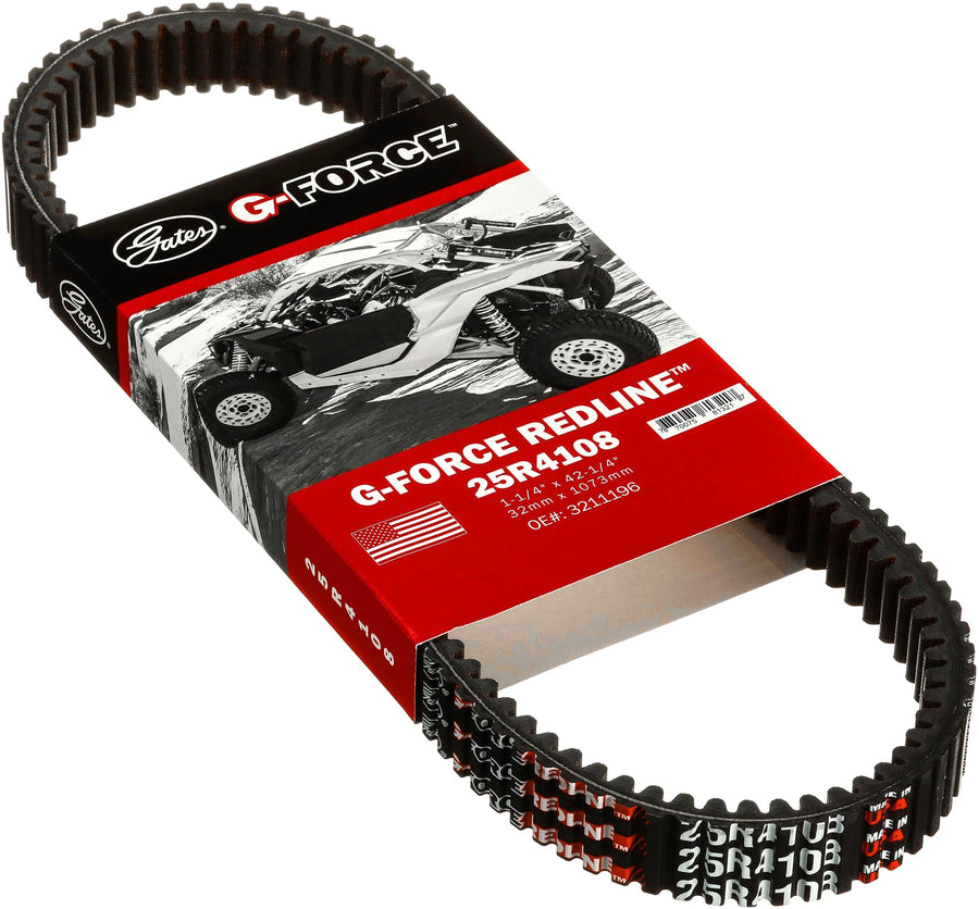 G-Force Gates RedLine Continuously Variable Transmission (CVT) Belt 25R4108
