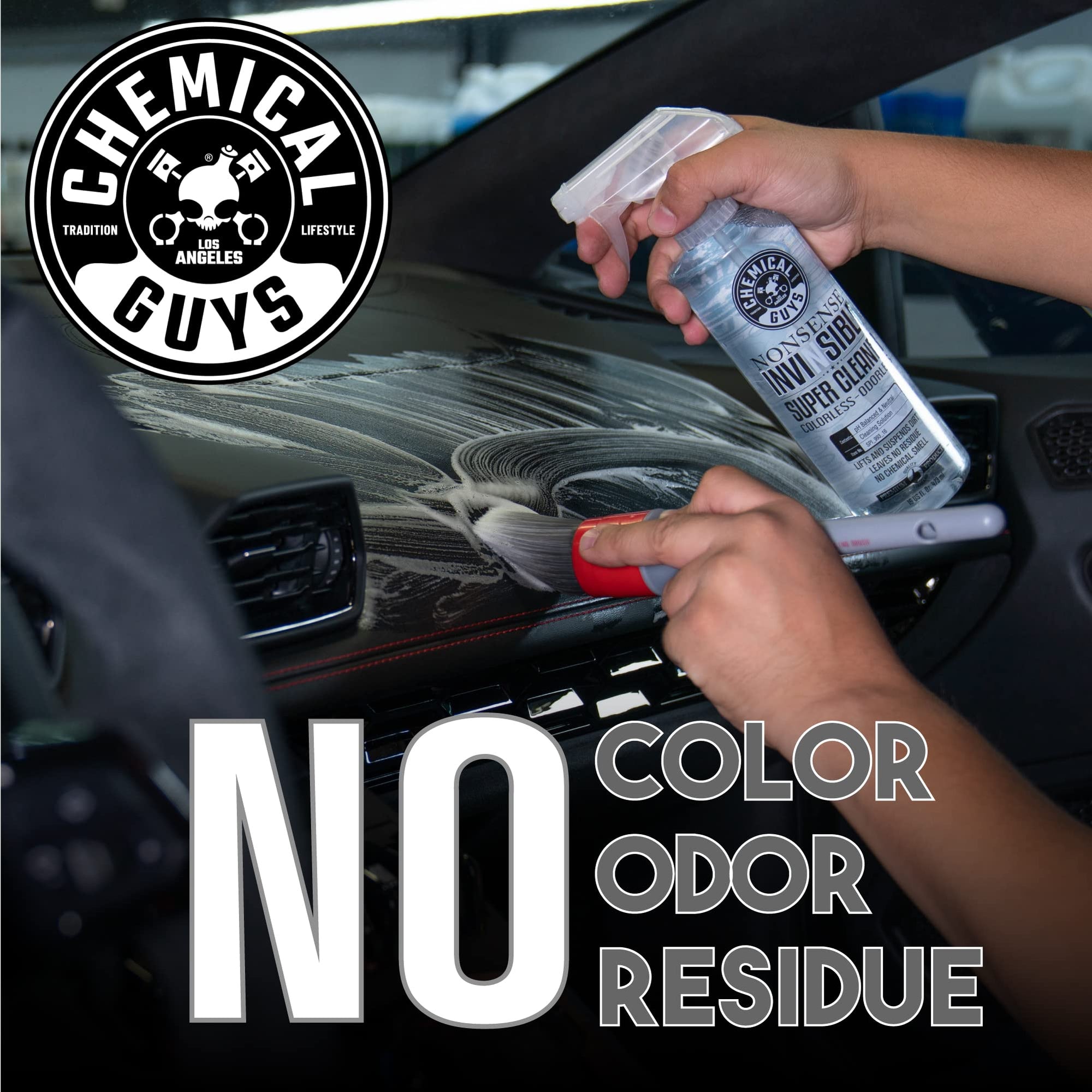 Chemical Guys All Surface Cleaner Nonsense Colorless & Odorless - Interior Cleaner, Safe for Vinyl, Rubber, Plastic, Carpet, and Upholstery, pH Balanced, Residue-Free, Unscented, 1 Gallon (128 fl oz)