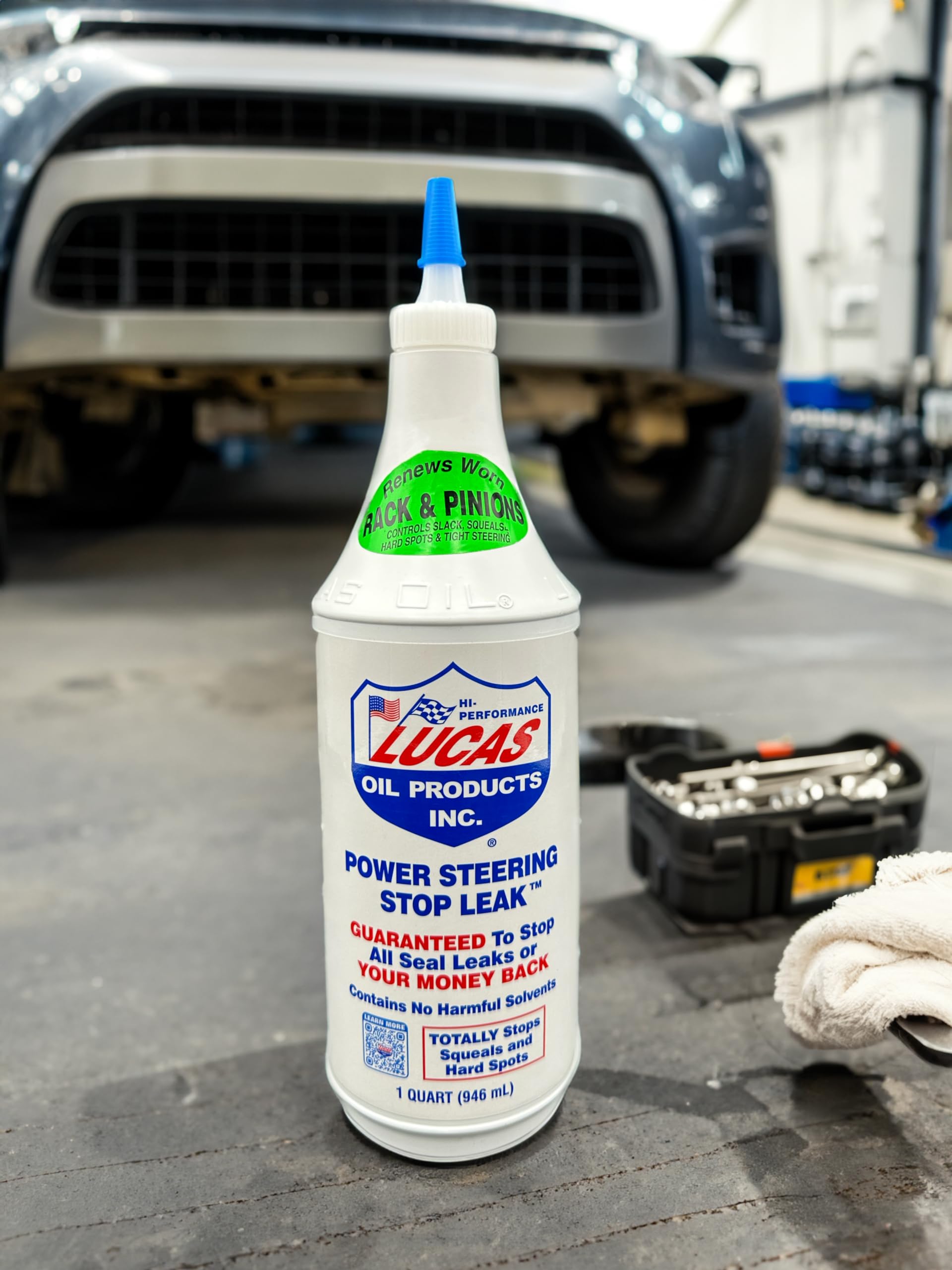 Power Steering Stop Leak Lucas Oil - 1 Quart