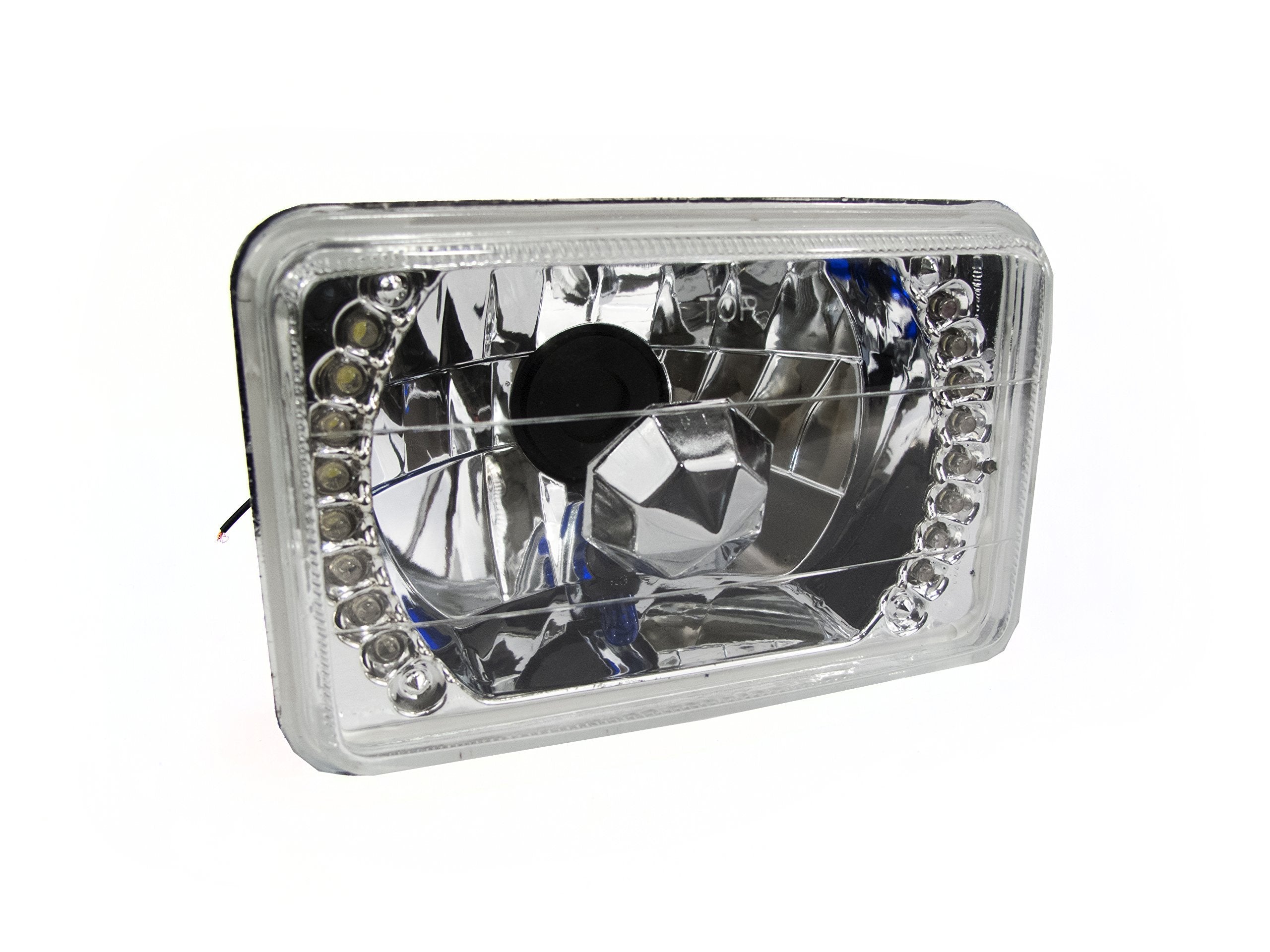 LED Conversion Race Sport Lens (7X6 Dmnd Cut H4 Conversion Le Led Sealed RS7X6SH4LEDW)