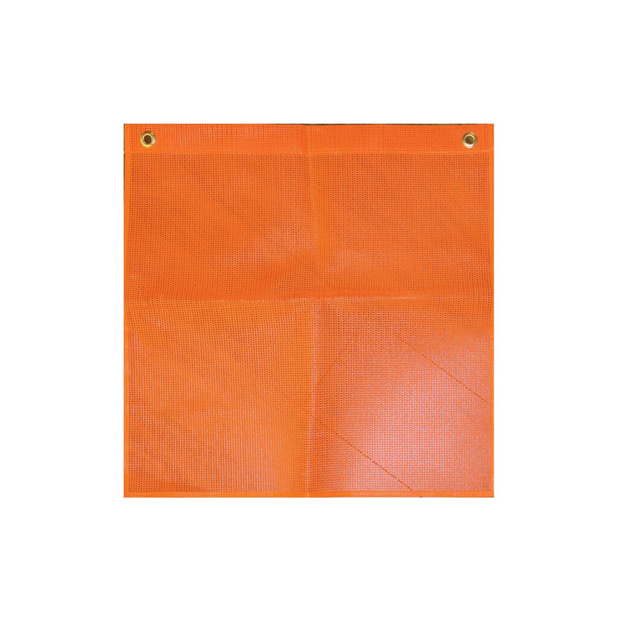 18in.x20ft. Fluorescent Red Mesh Flag w/Grommets, Erickson, Material Mesh, Model# 05303