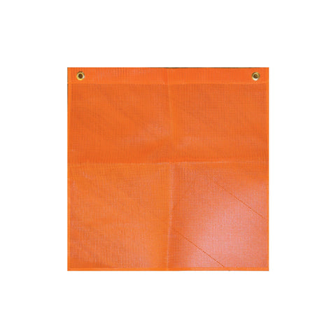 18in.x20ft. Fluorescent Red Mesh Flag w/Grommets, Erickson, Material Mesh, Model# 05303