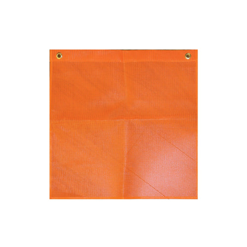18in.x20ft. Fluorescent Red Mesh Flag w/Grommets, Erickson, Material Mesh, Model# 05303