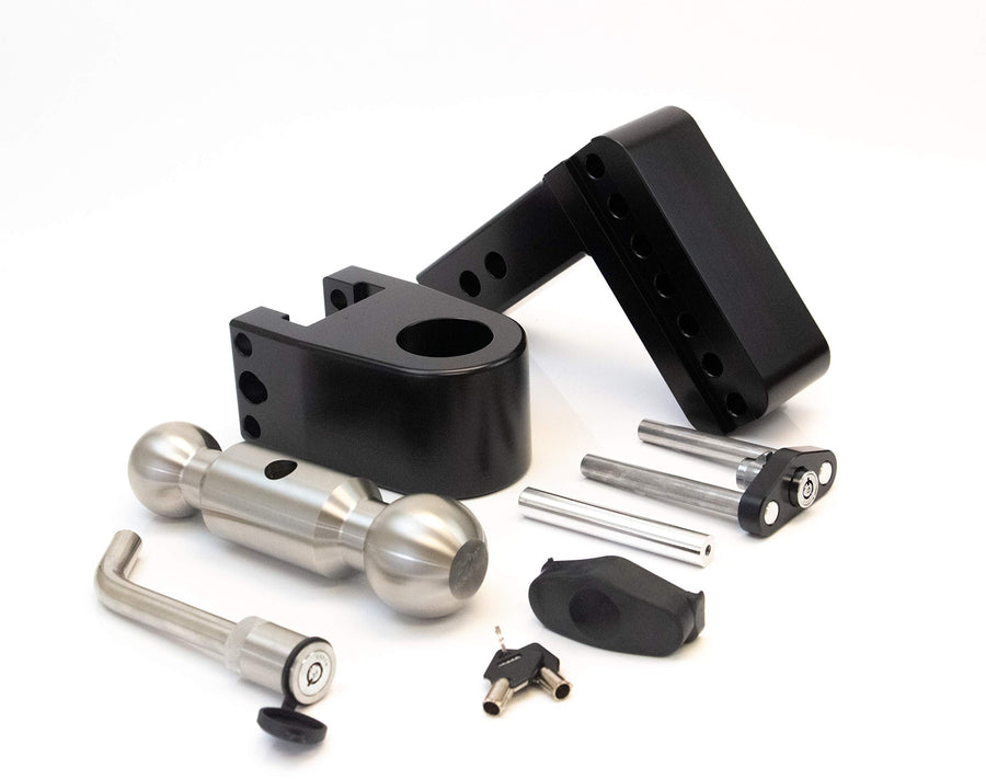 Drop Hitch Receiver Weigh Safe LTB4-2 -KA-CER-BLA: 2 Inches Adjustable