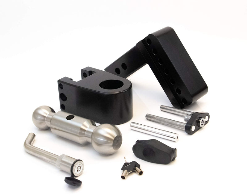 Drop Hitch Receiver Weigh Safe LTB4-2 -KA-CER-BLA: 2 Inches Adjustable