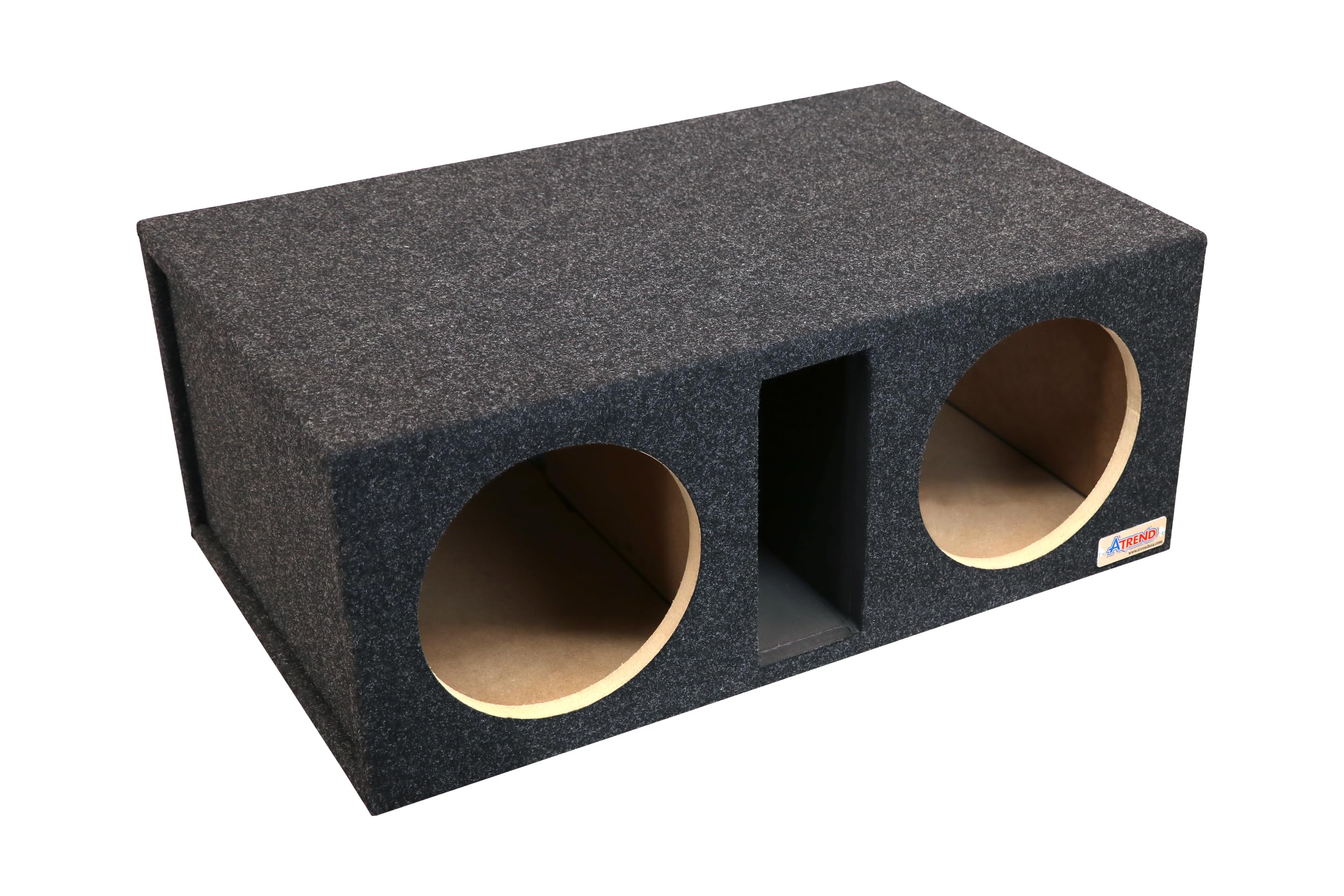 Dual Vented Bbox 10 Inch Subwoofer Enclosure - Pro Series Dual Vented SPL Car Subwoofer Boxes & Enclosures - Premium Subwoofer Box Improves Audio Quality, Sound & Bass - Nickel Finish Terminals