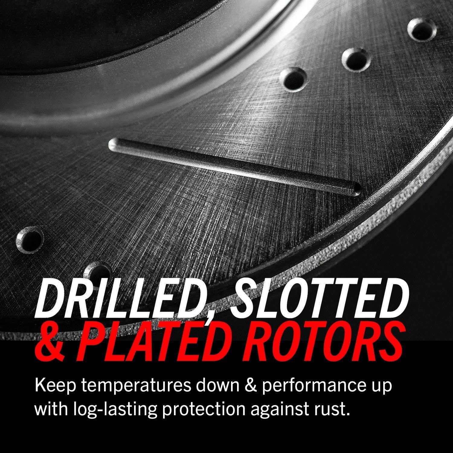 PowerStop Evolution AR8212XPR Performance Drilled And Slotted 1-Piece Front Brake Rotors