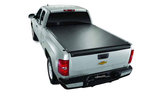 TrailFX Soft Rolling Tonneau Cover Black Vinyl Fits Ford F-150 6.5 Foot Bed 2004-2014 with Aluminum Rails Lockable Tailgate Handle Hook and Loop Installation Low Profile TrailFX TFX3205