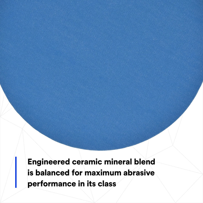 3M Blue Stikit Abrasive Disc Roll, 36210, No Hole, 6 in, 320+ Grade, Pack of 100, Automotive Sanding Discs for Coating Removal, Body Repair, Auto Sanding, Primer Sanding