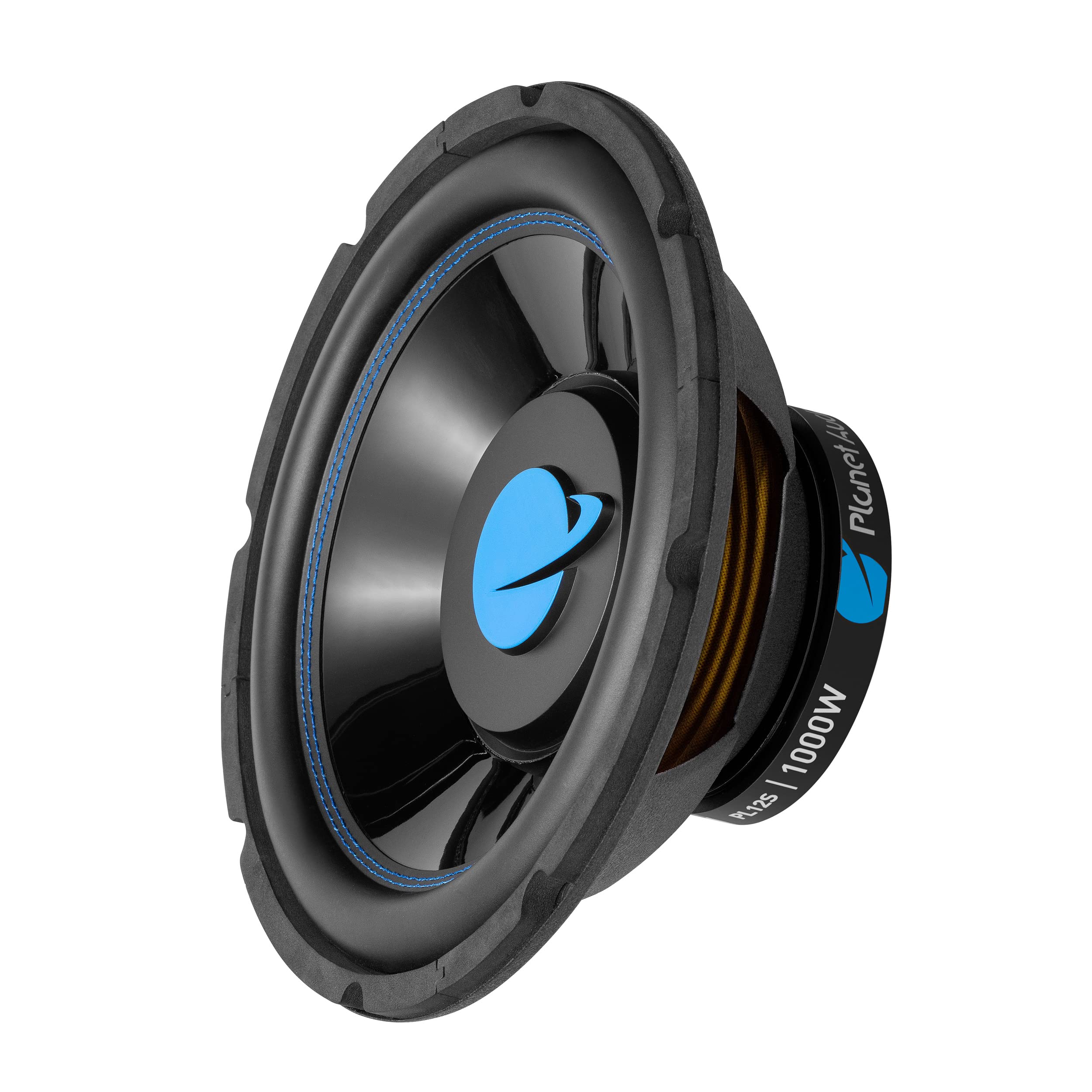 Planet Audio Pulse Series PL12S 12 Inch Car Audio Subwoofer - 1000 Watts Max, Single 4 Ohm Voice Coil, Sold Individually, for Truck, Boxes and Enclosures, Use with Amplifier