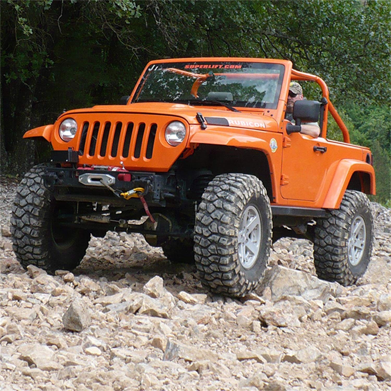 SUPERLIFT SUSPENSION RealTruck 4" Lift Kit for Jeep Wrangler JK | Complete Lift Kit with Front & Rear Shadow Series Shocks | K927 | Fits 2007-2018 Jeep Wrangler JK 2-Door