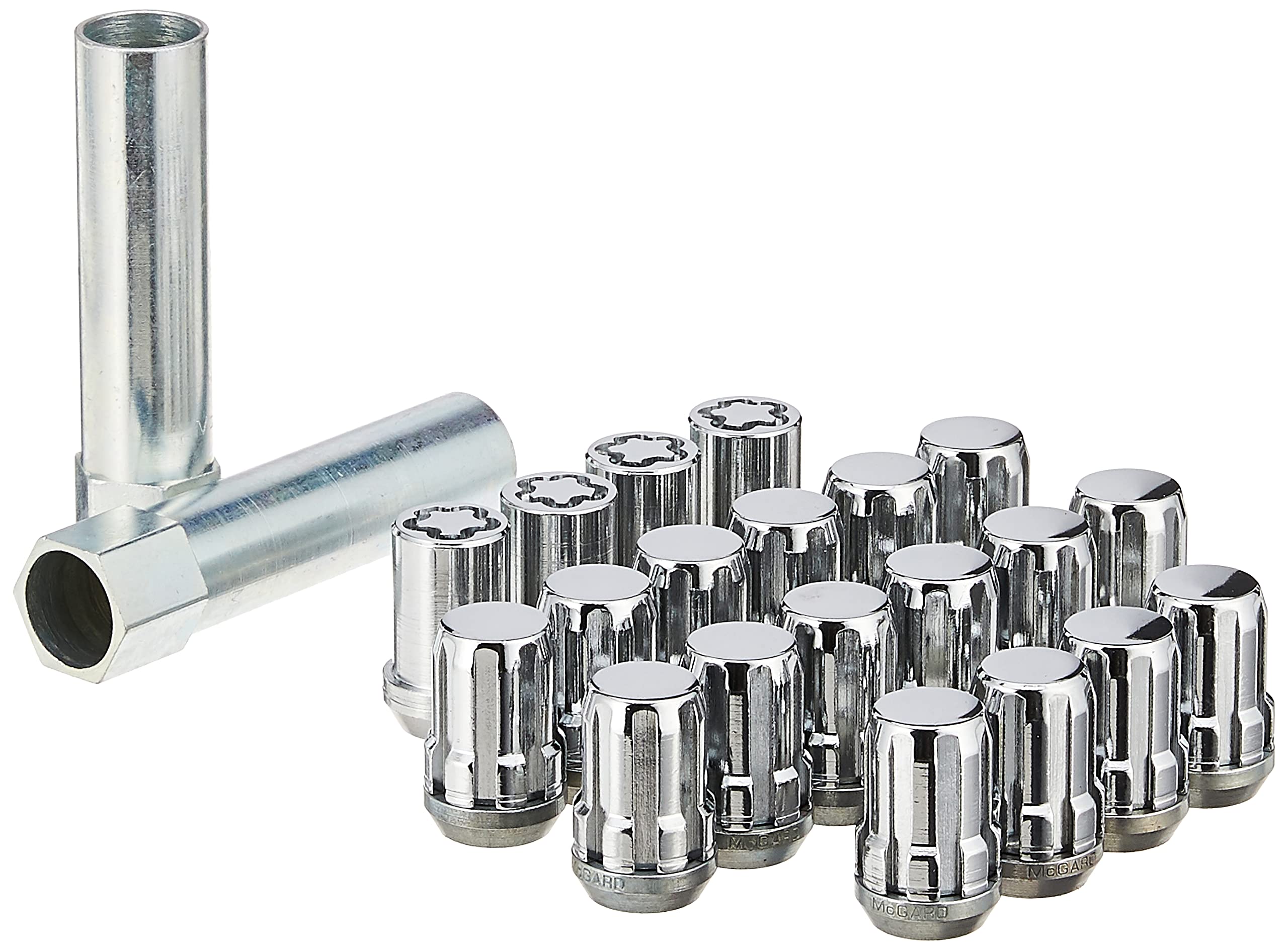 SplineDrive McGard 65557CN Chrome Wheel Installation Kit (M12 x 1.5 Thread Size) - for 5 Lug Wheels