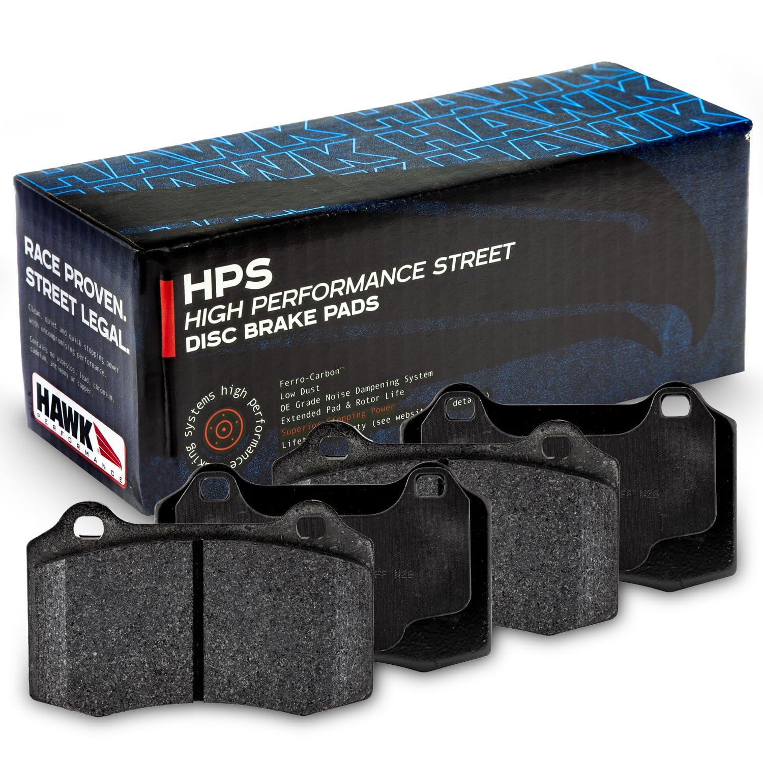 Hawk Performance HPS Performance Street Brake Pads HB663F.557