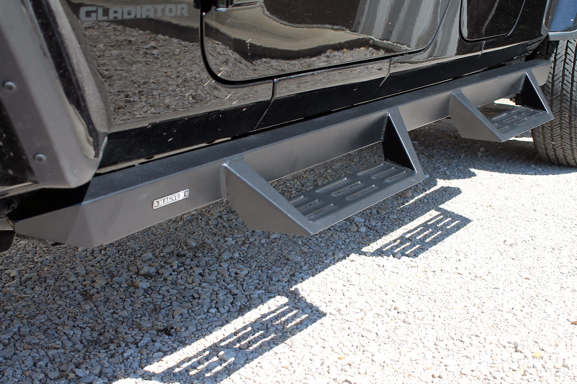 Magnum RT Gen 2 Raptor Series GTS40JP Drop Side Steps Running Boards Black for 2020-2022 Gladiator,4 Inch