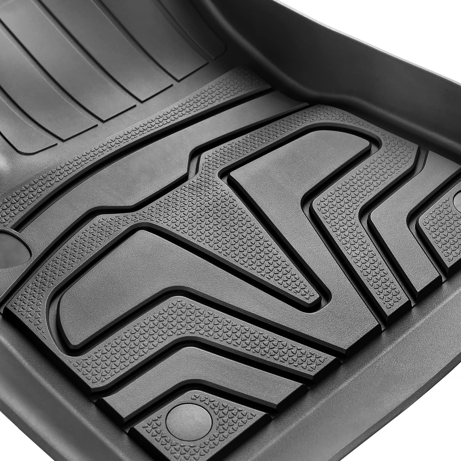 All-Weather TPE Rubber Floor Liners Mats Spec-D Tuning Compatible with 2017-2022 Tesla Model 3, 3PC