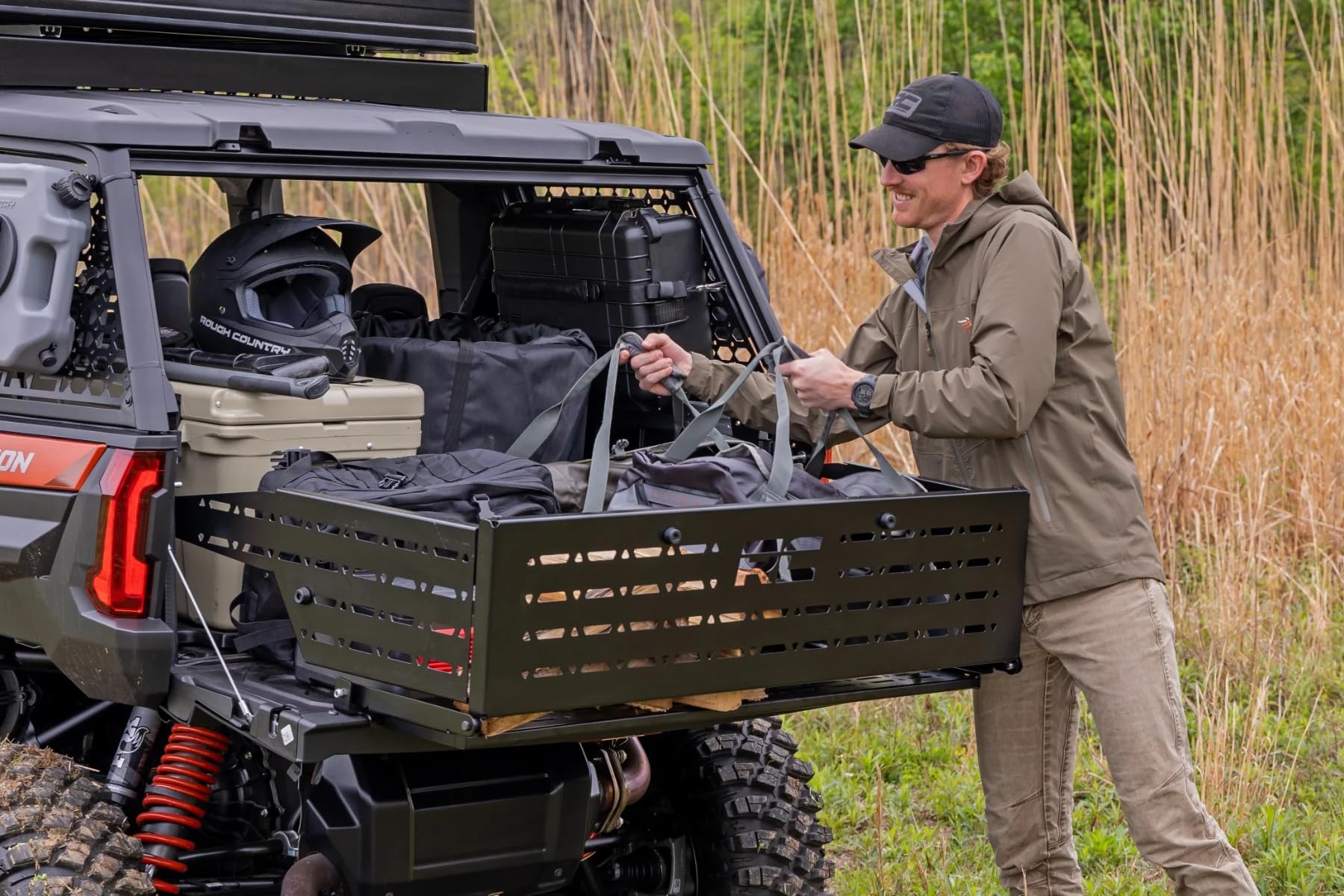 Rough Country Tailgate Extender for ADV-5 Polaris Xpedition - Expands Cargo Space, Easy Fold-Out Design