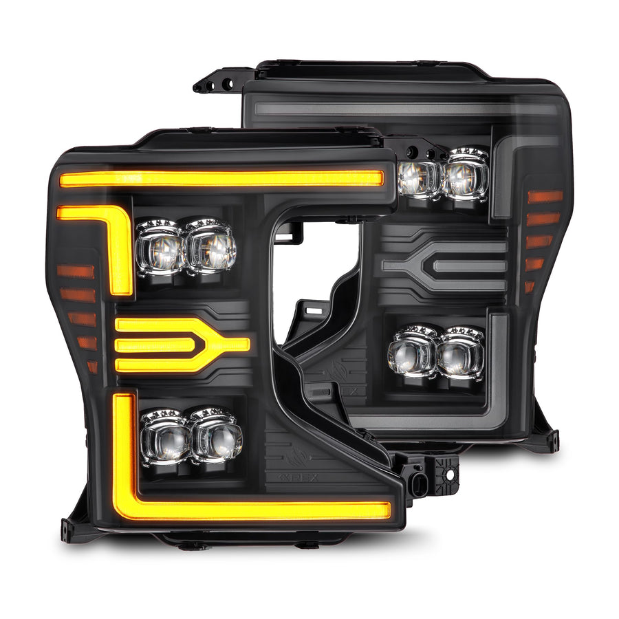 NOVA-Series LED Black AlphaRex Projector Headlights for 20-22 Super Duty