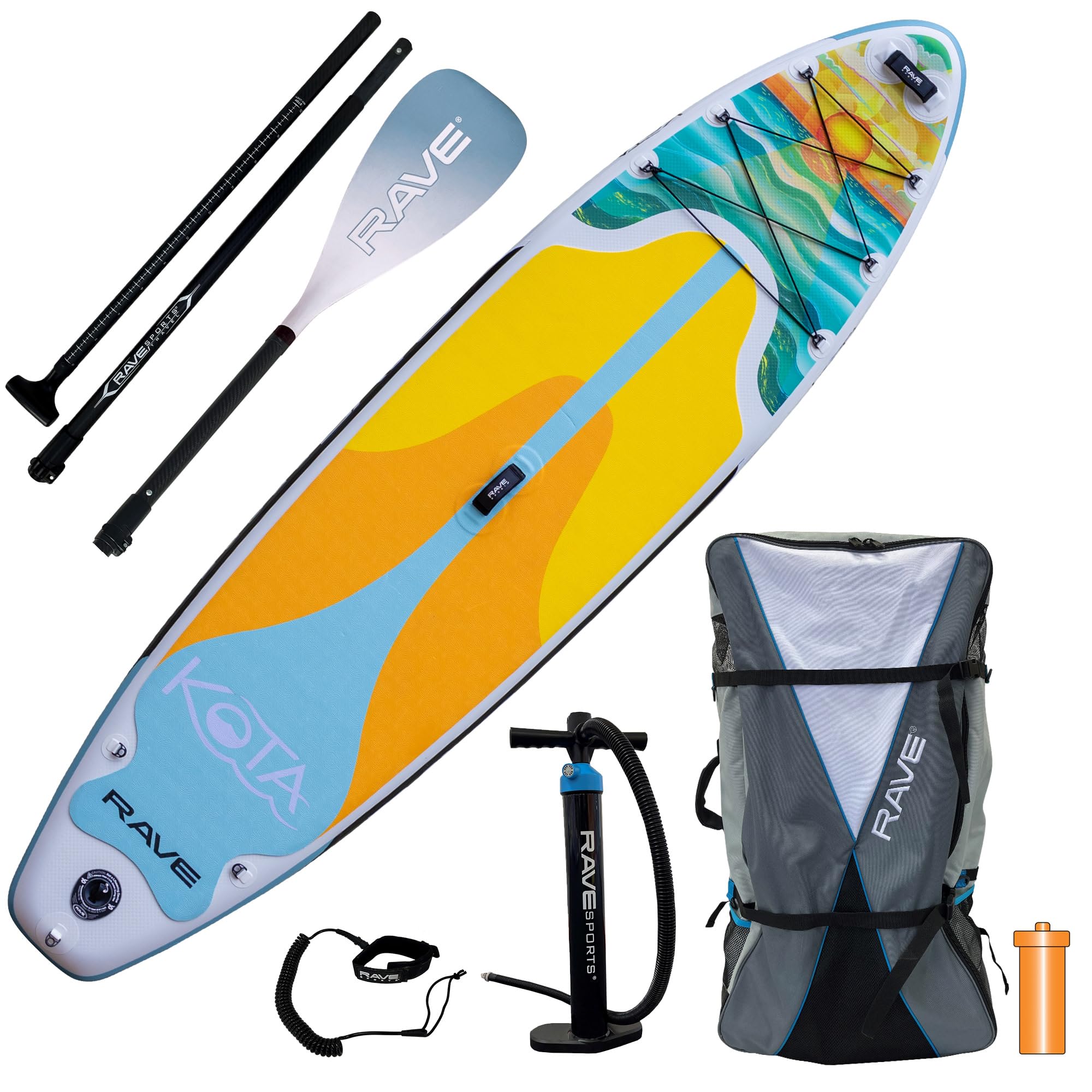 Kota iSUP RAVE Sports 10'6" Stand-Up Paddleboard, Sunset