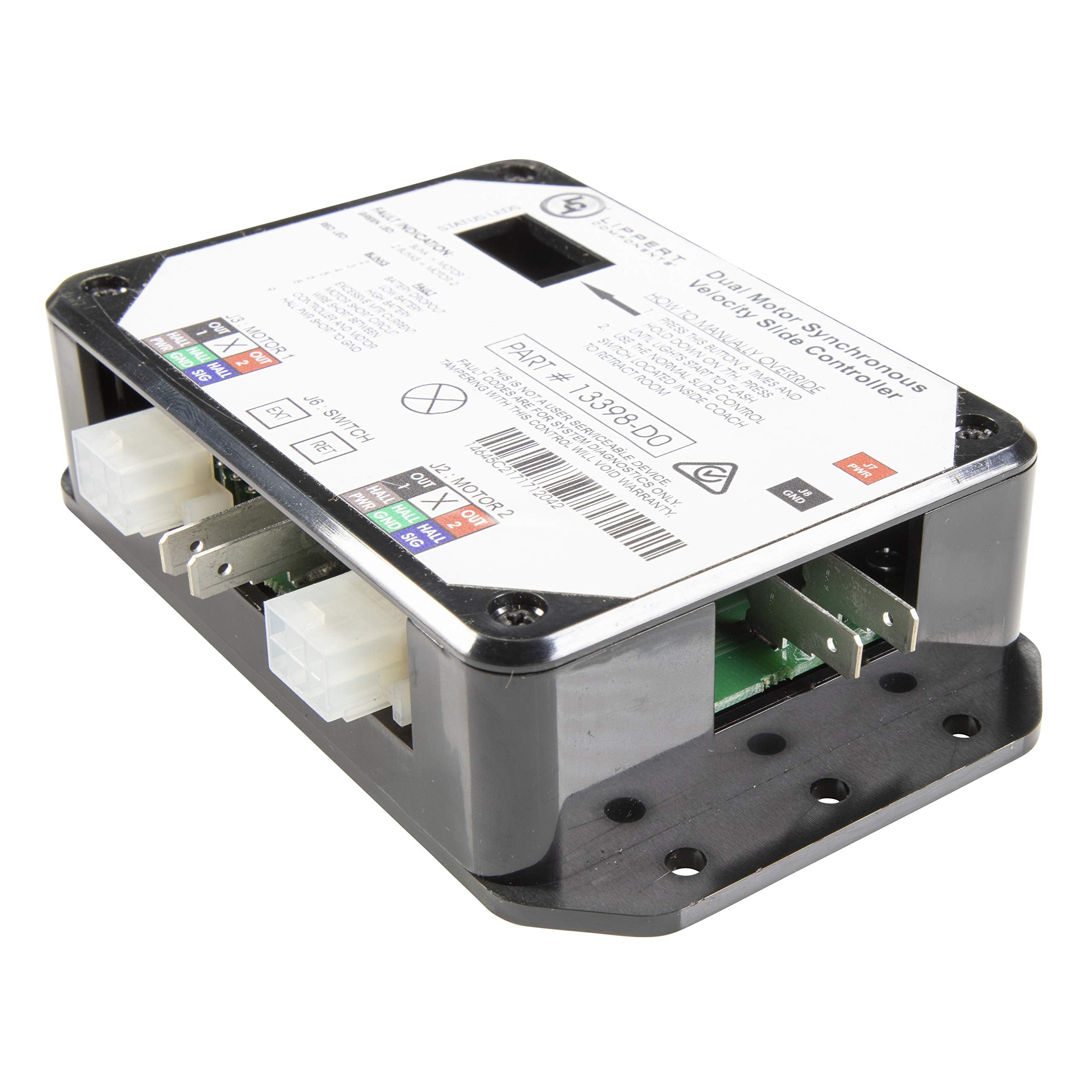 Lippert V-Sync II Replacement Controller for Various In-Wall Slide-Outs, Version 13398-DO Assembly for 3398-C2 Controllers, Exact-Match Component - 211852