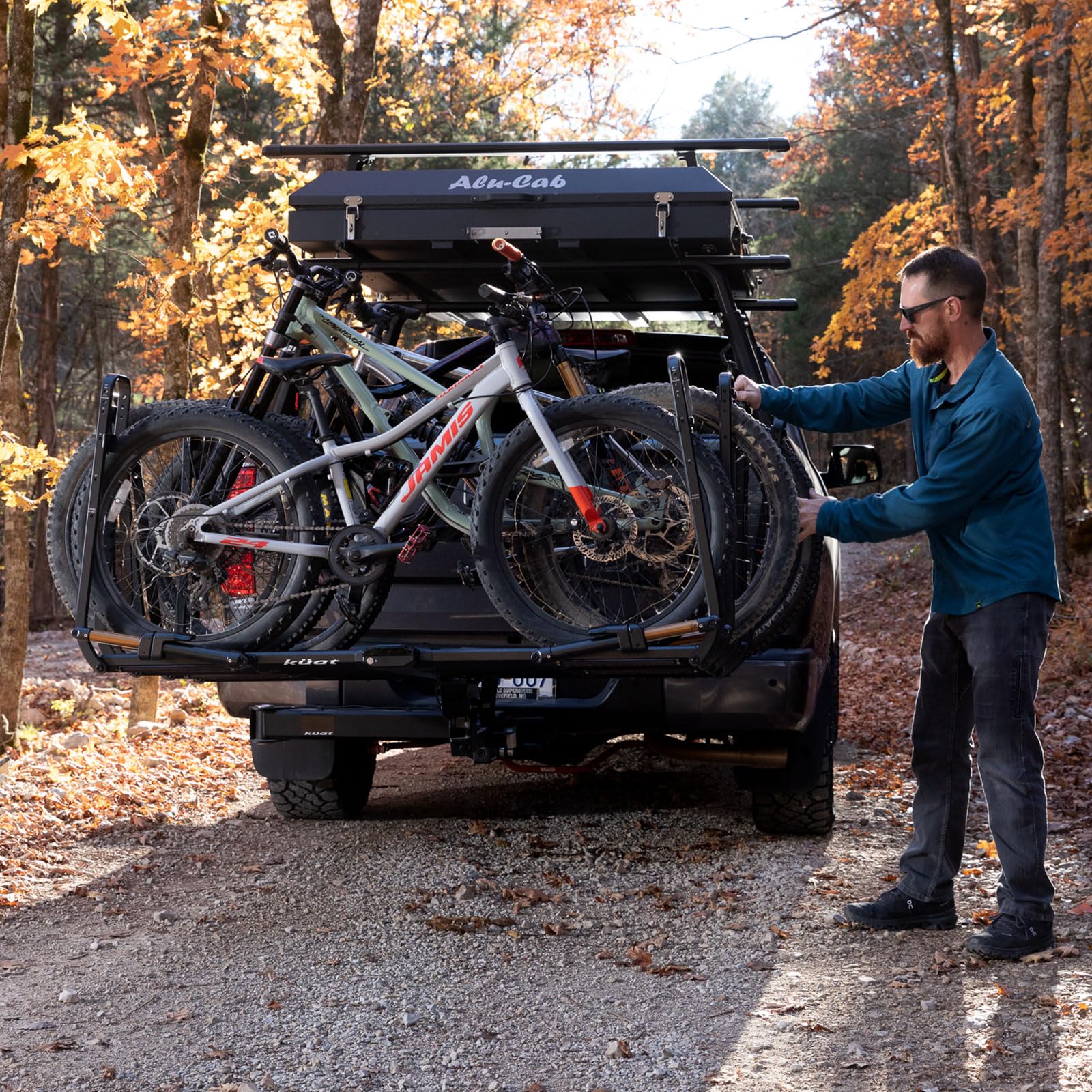Piston Pro X KUAT 2-Bike Add-On - Rugged Durable Kashima-Coated Portable No Frame Contact Easy-to-Attach Bicycle Rack Expansion Kit Compatible with 2" Piston Pro X LED Hitch Rack
