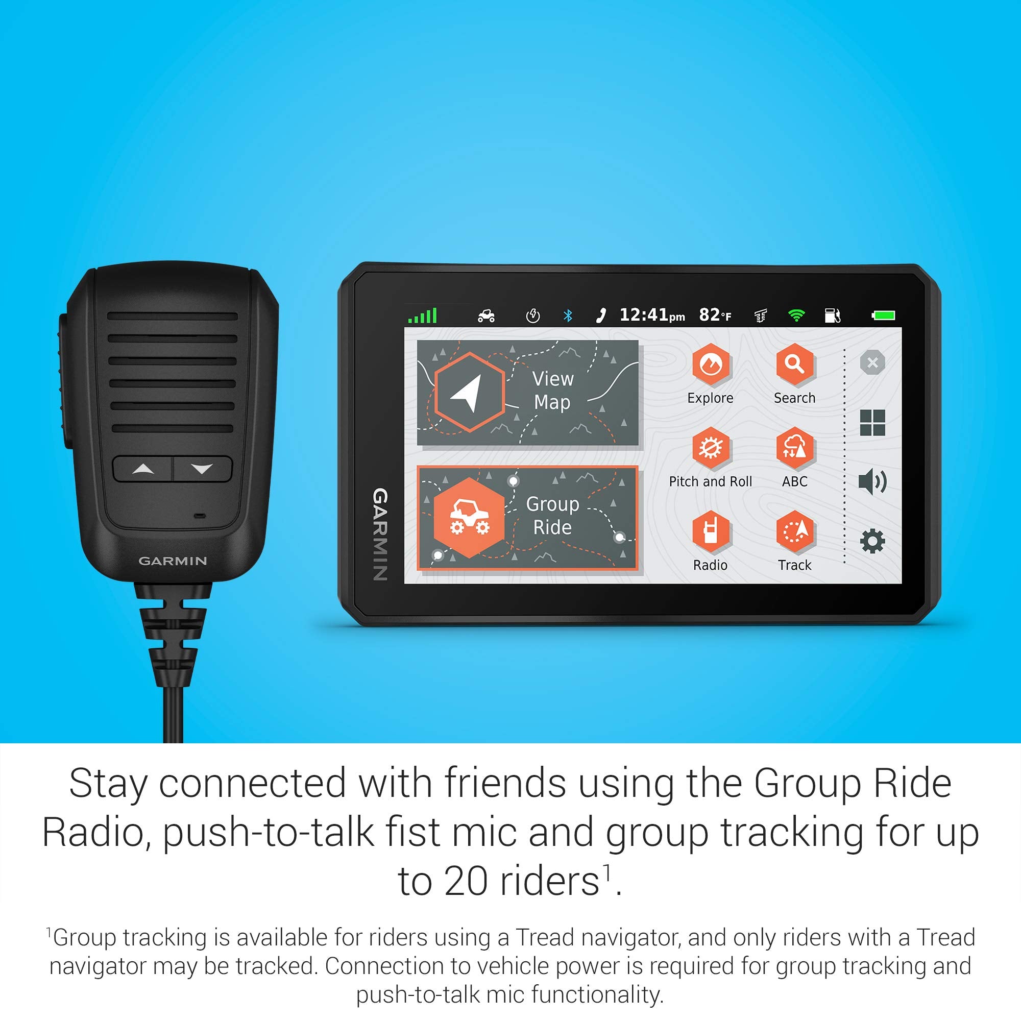 Garmin Tread Off-Road Powersport Navigator with Group Ride Radio, Group Tracking and Voice Communication, 5.5" Display, 010-02406-00