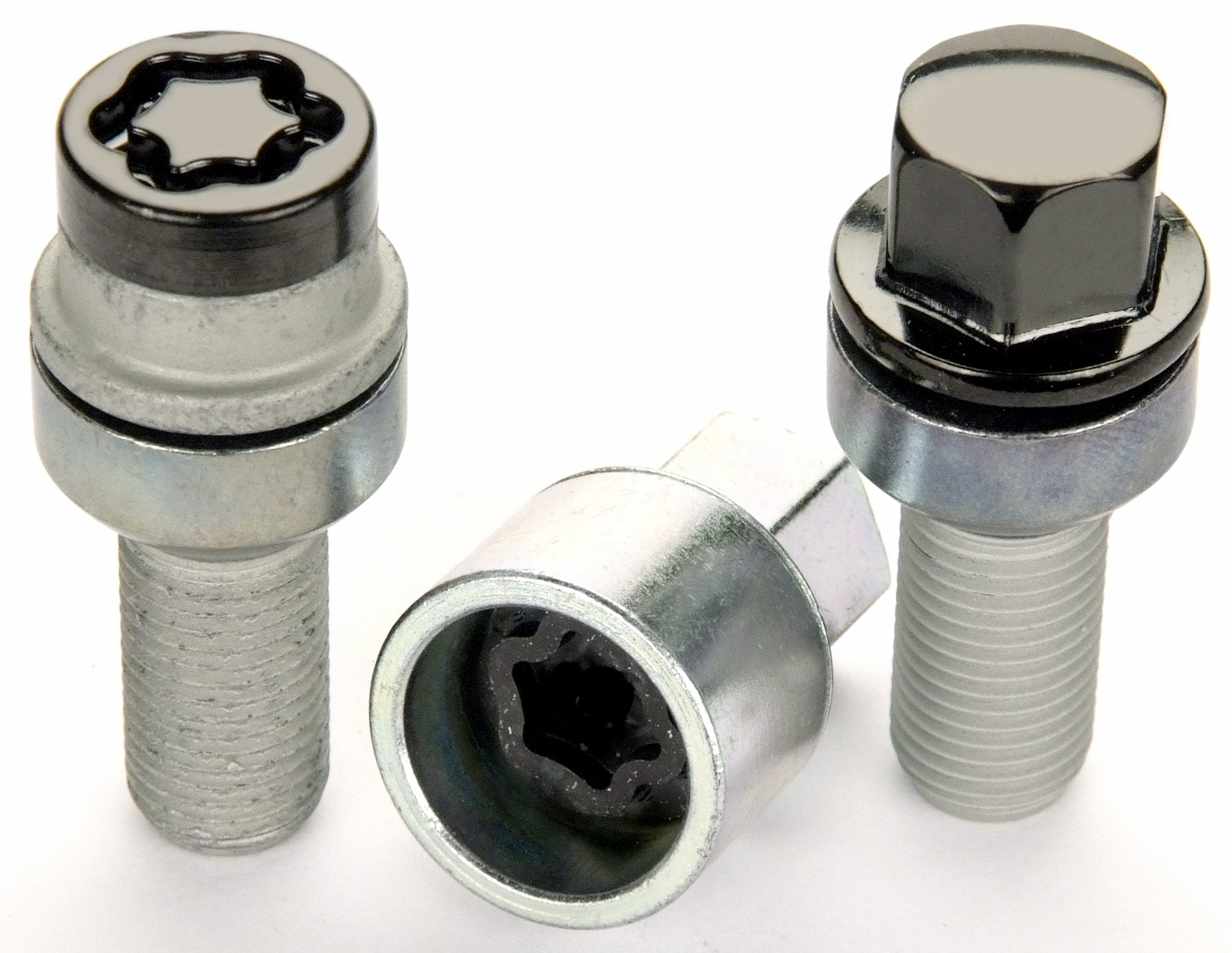 McGard Black 68174BK M14 x 1.5 Thread Size Radius Seat Lug Bolt Wheel Installation Kit for 5 Lug Vehicles