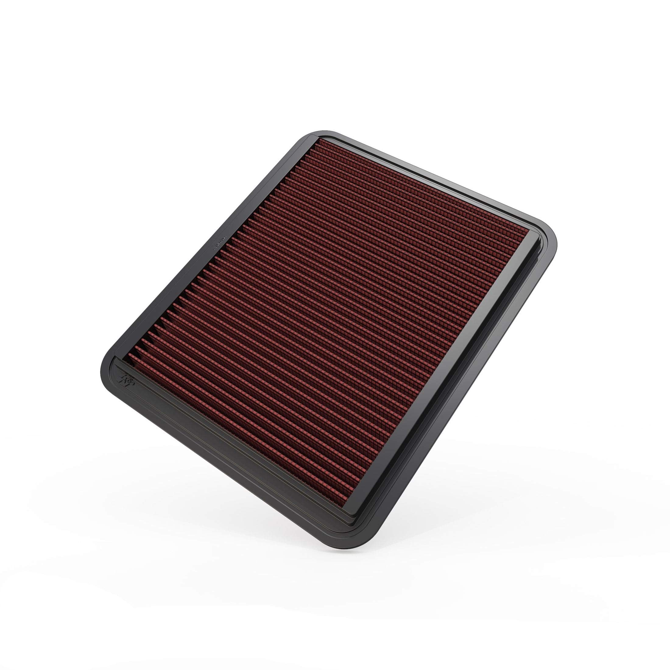 K&N Engine Air Filter: Replacement Car Air Filter, Washable, Clean Every 75,000 Miles, Reusable: Compatible 2005-2012 Chevy/Buick/Cadillac/Pontiac (Malibu, Equinox, Lucerne, DTS, G6, Torrent), 33-2296