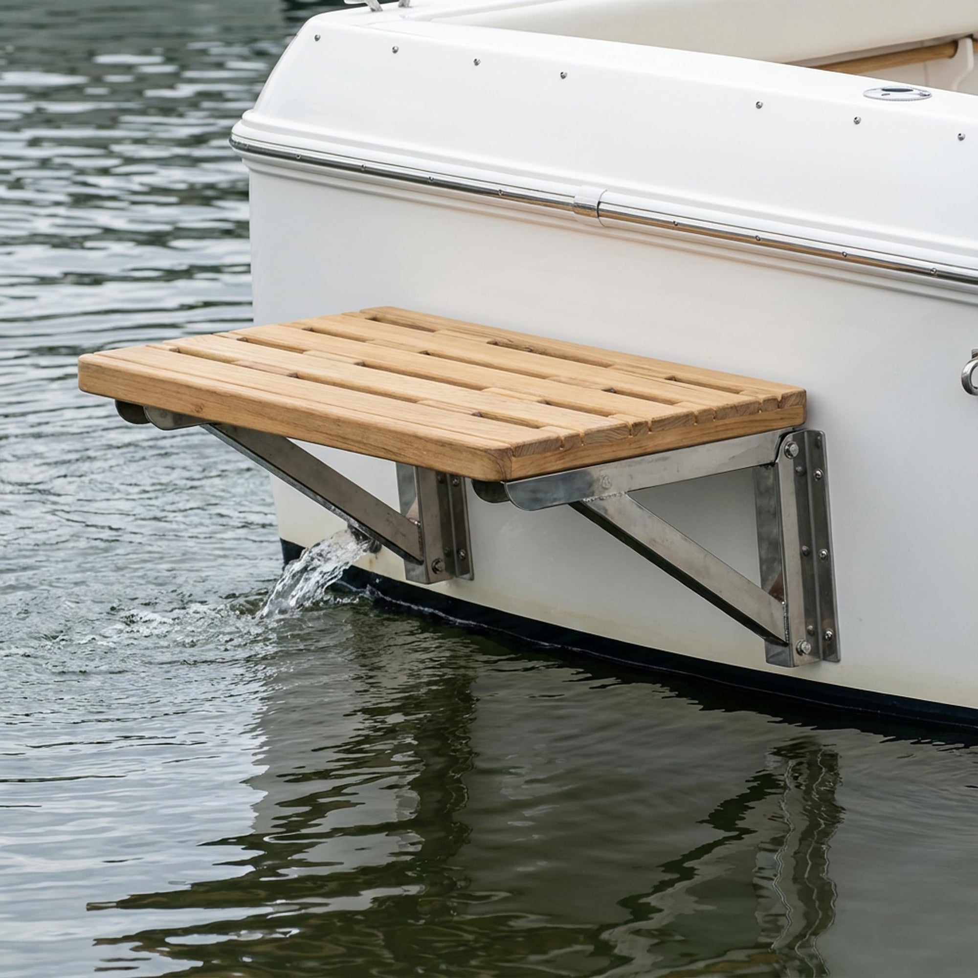 Teak Swim Platform Whitecap 60924 - 24" x 18"
