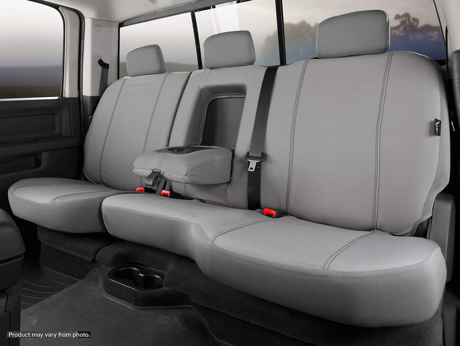 Gray Fia SP82-66 Custom Fit Rear Seat Cover Split Seat 60/40 - Polyester, (Gray)
