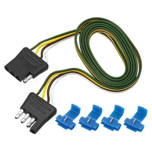 4-Flat Plug Loop Reese - 60", Black