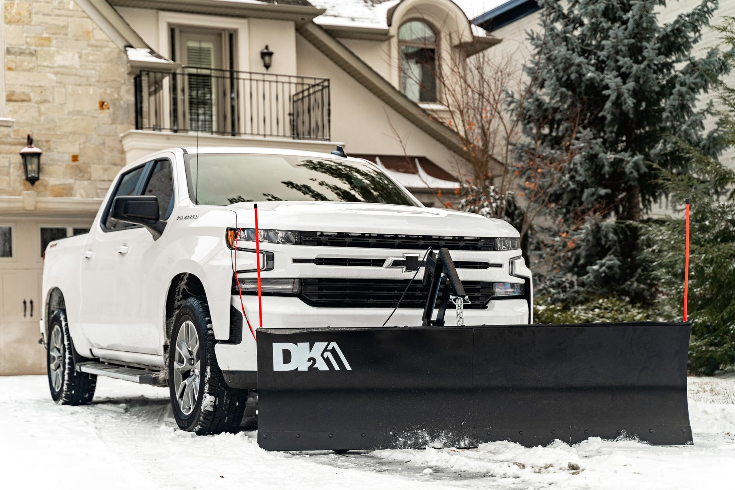 ELITE DK2 82-Inch x 19-Inch Hitch-Mounted Actuator-Driven Snowplow Kit