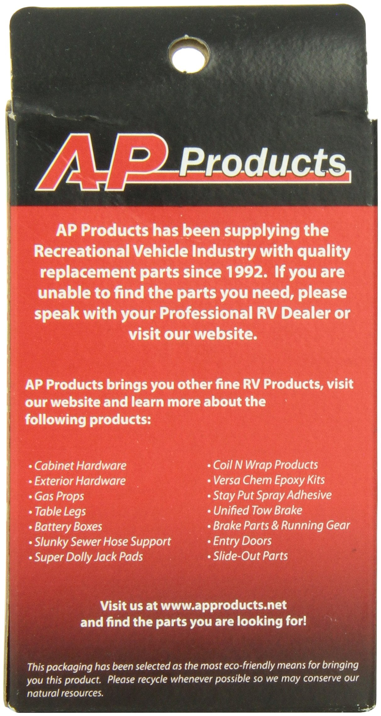 Nylon Bumper AP Products 013-091 - 2-7/8", Colonial White
