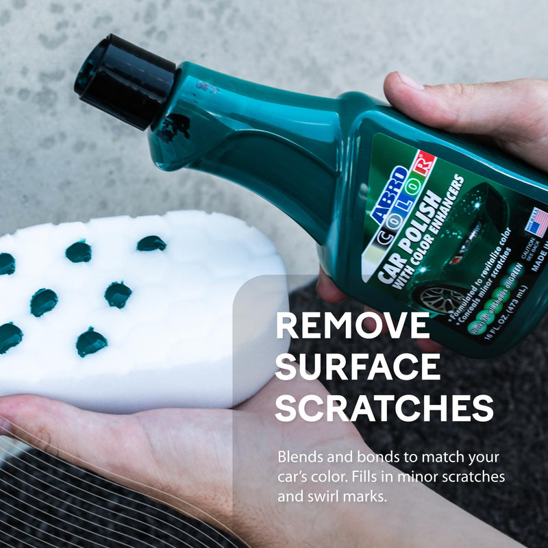 Car Polish ABRO Green: Scratch Remover for Vehicles and Paint Scratch Repair Restorer Wax, Polishing Compound for Car Detailing, Paint Scratch Repair for Vehicles, Scratch Remover 16oz.