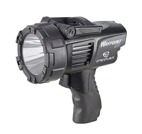 WayPoint Streamlight 44911 400 Rechargeable 1400-Lumen Long Range Pistol-Grip Spotlight with 120V AC Charger and Polymer Holder/Mount, Black