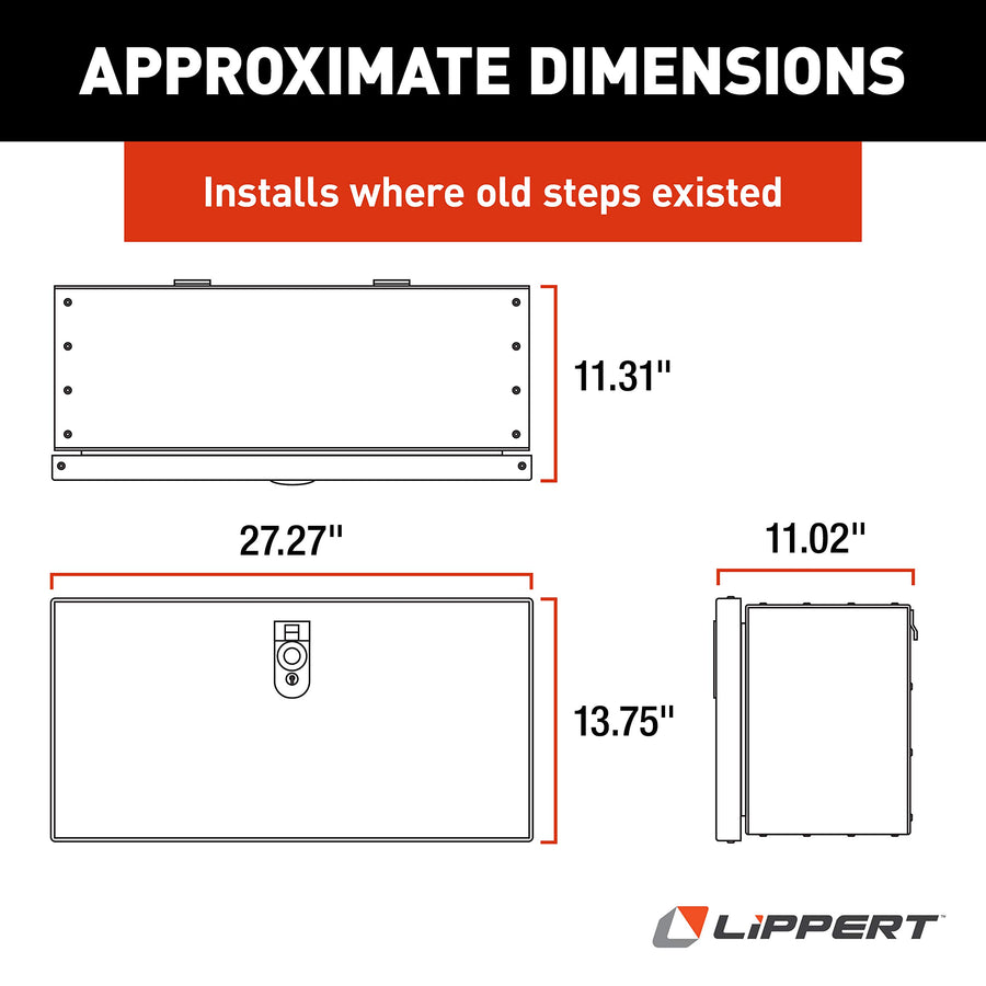 664640 Lippert Components SolidStep Storage Box