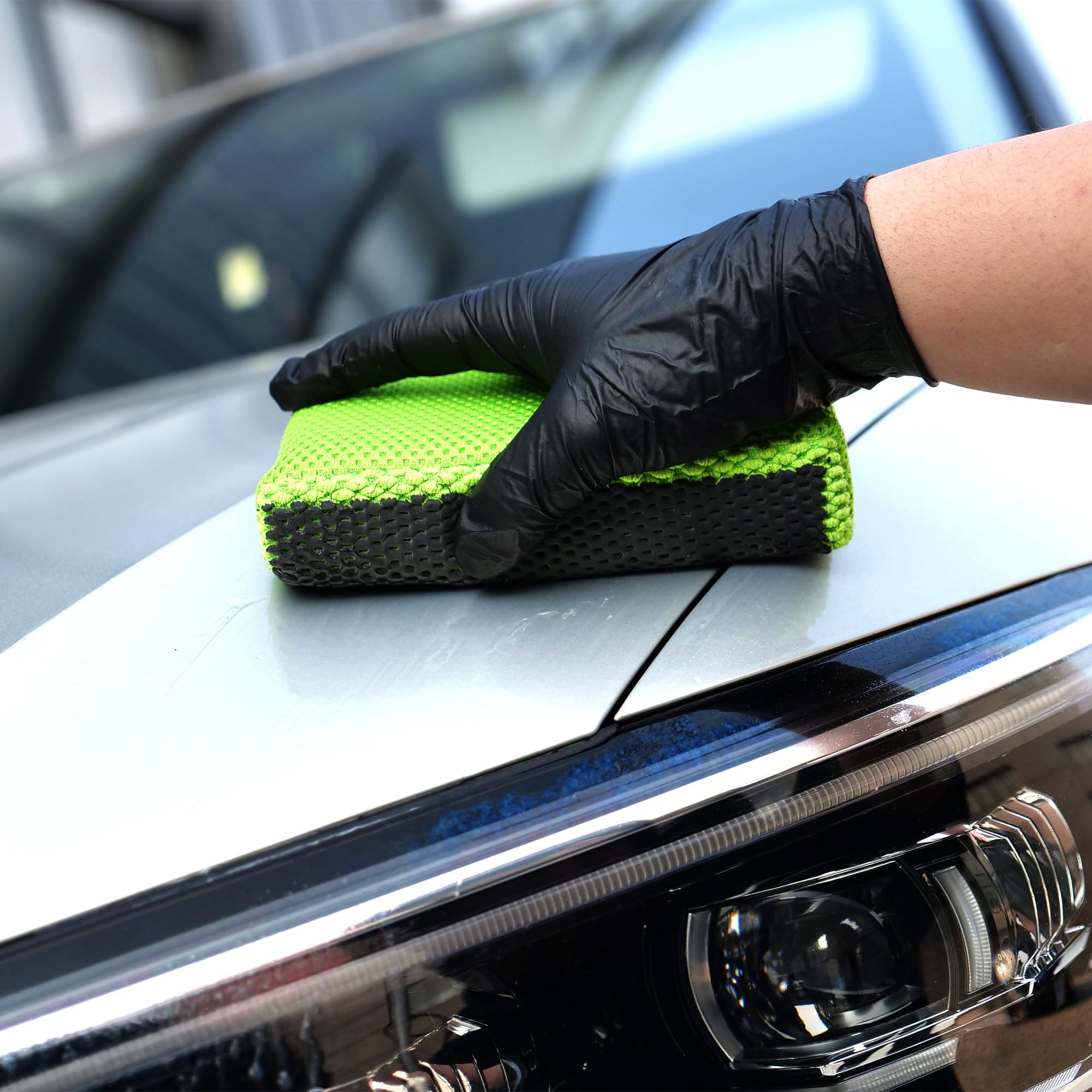 Maxshine Wash Pad Clay Block | Professional Car Detailing Alternative for Paint Decontamination & Surface Prep Reusable, Scratch-Safe, Removes Overspray, Water Spots, Light Contaminants