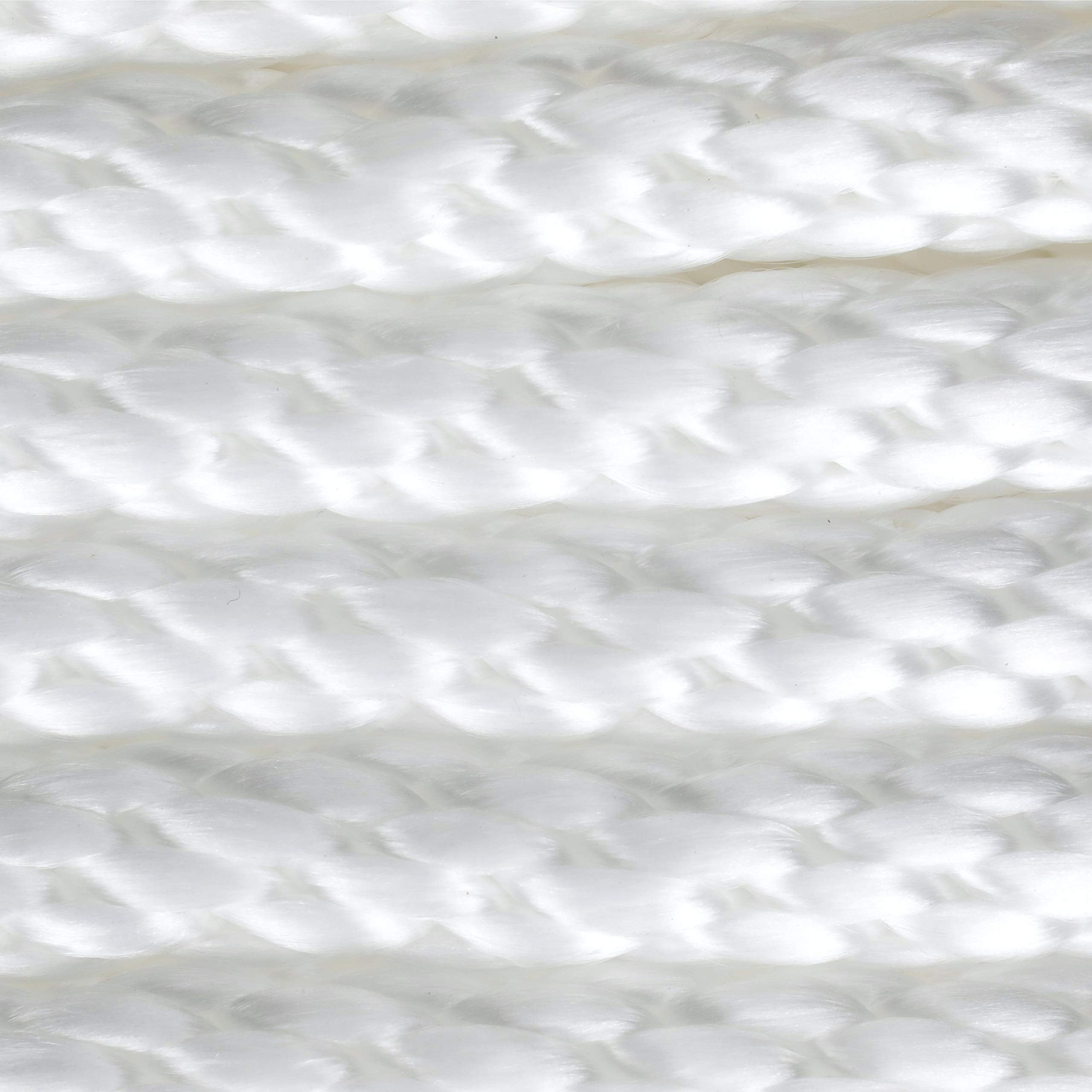 Attwood Solid Braid 11724-1 Multifilament Polypropylene Anchor Line with Thimble 3/8-Inch x 100-Feet, White