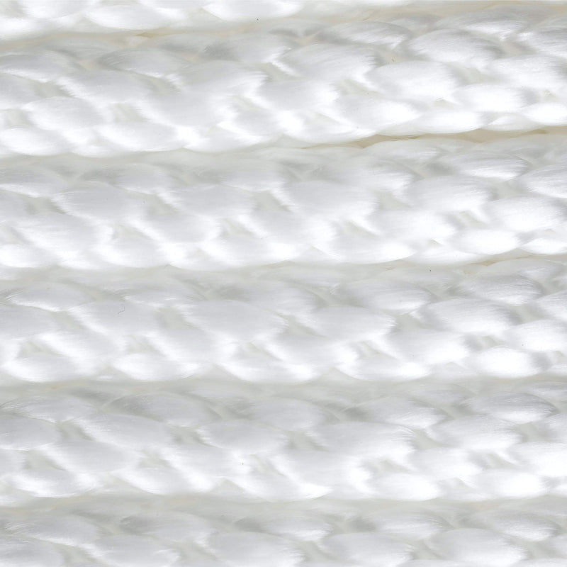 Attwood Solid Braid 11724-1 Multifilament Polypropylene Anchor Line with Thimble 3/8-Inch x 100-Feet, White