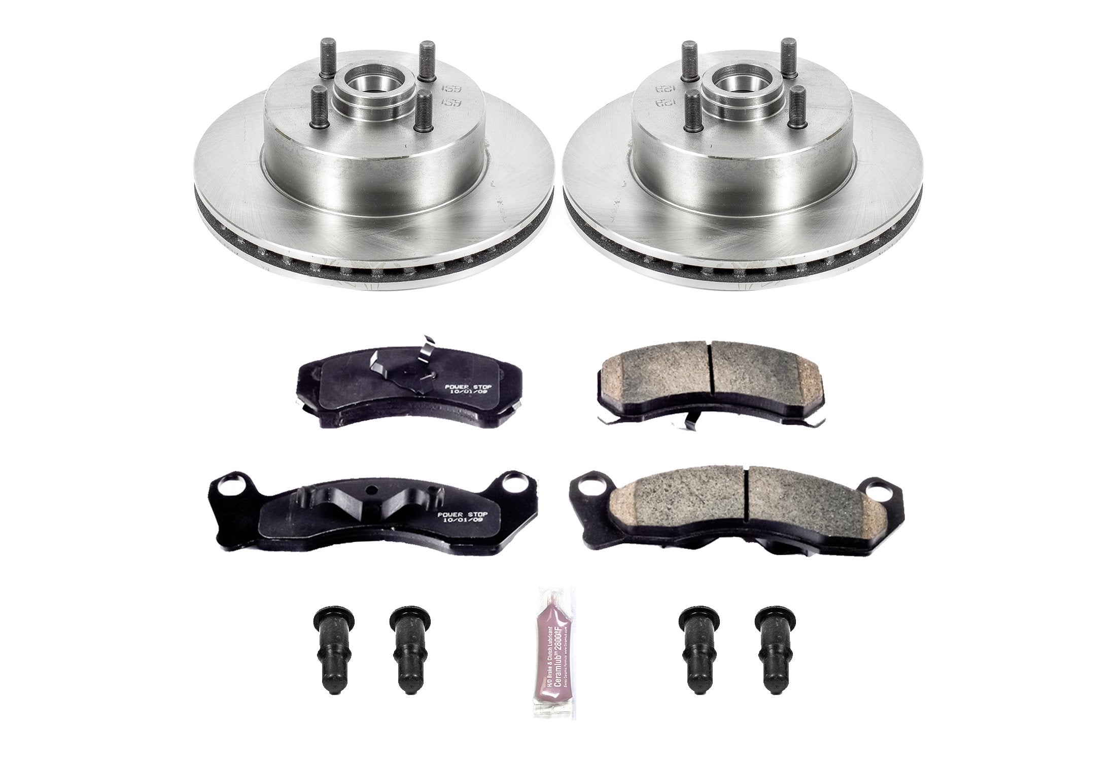 Power Stop Autospecialty KOE3021 Front Replacement Brake Kit-OE Brake Rotors & Ceramic Brake Pads